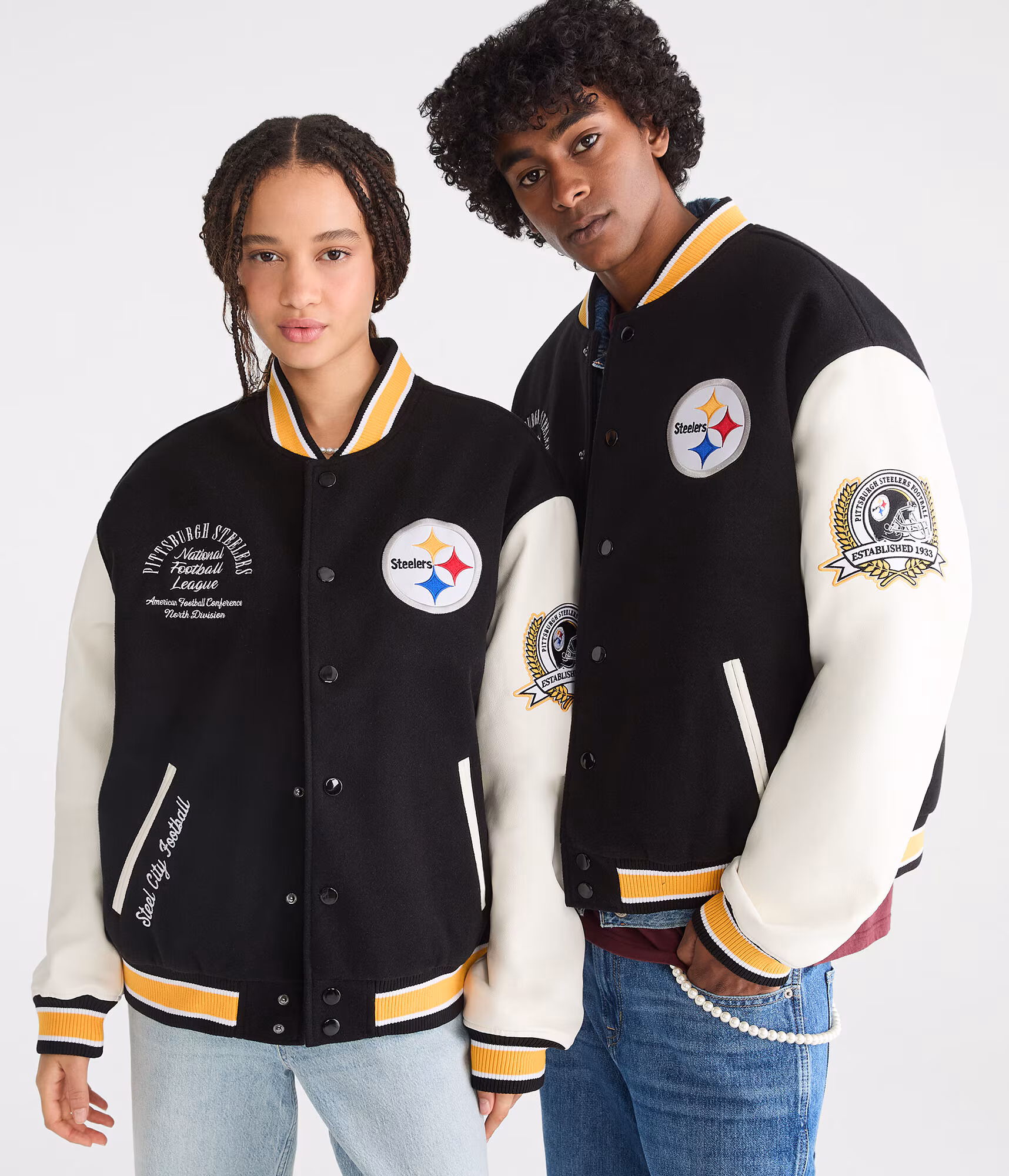 Pittsburgh Steelers Bomber Jacket black