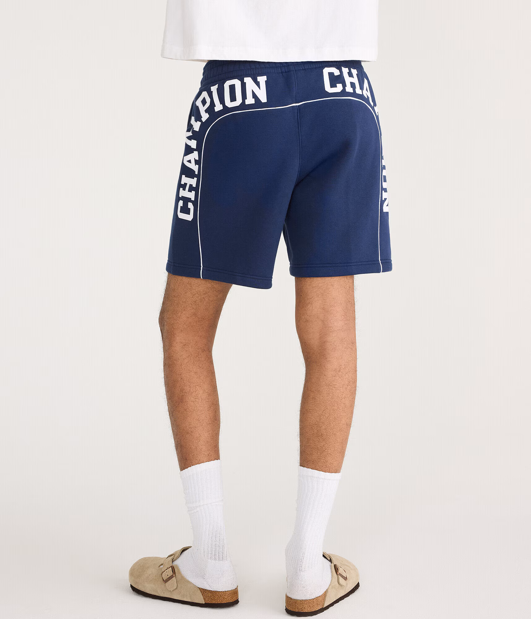Champion Logo Fleece Shorts navy
