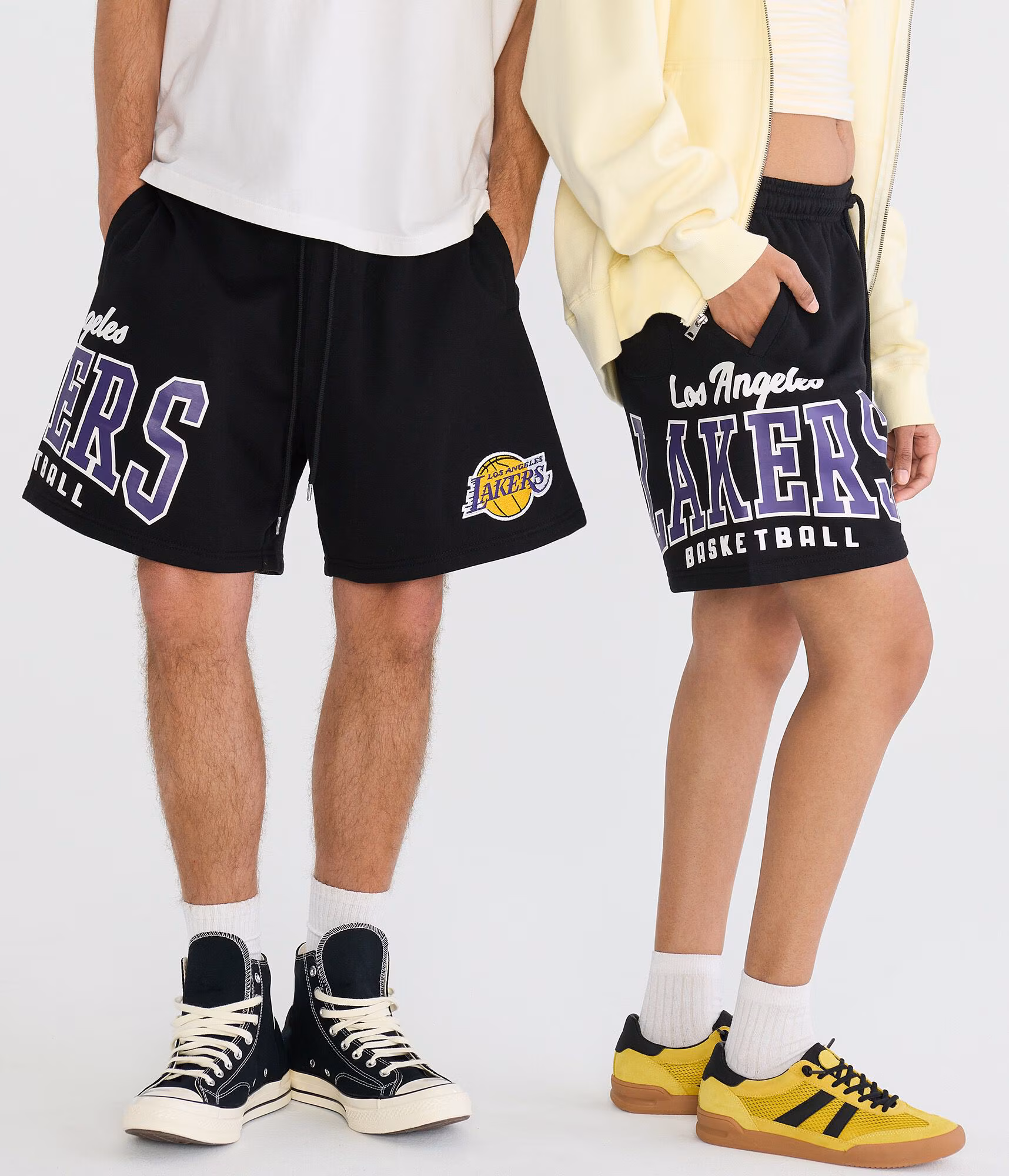 Los Angeles Lakers Basketball Fleece Shorts black