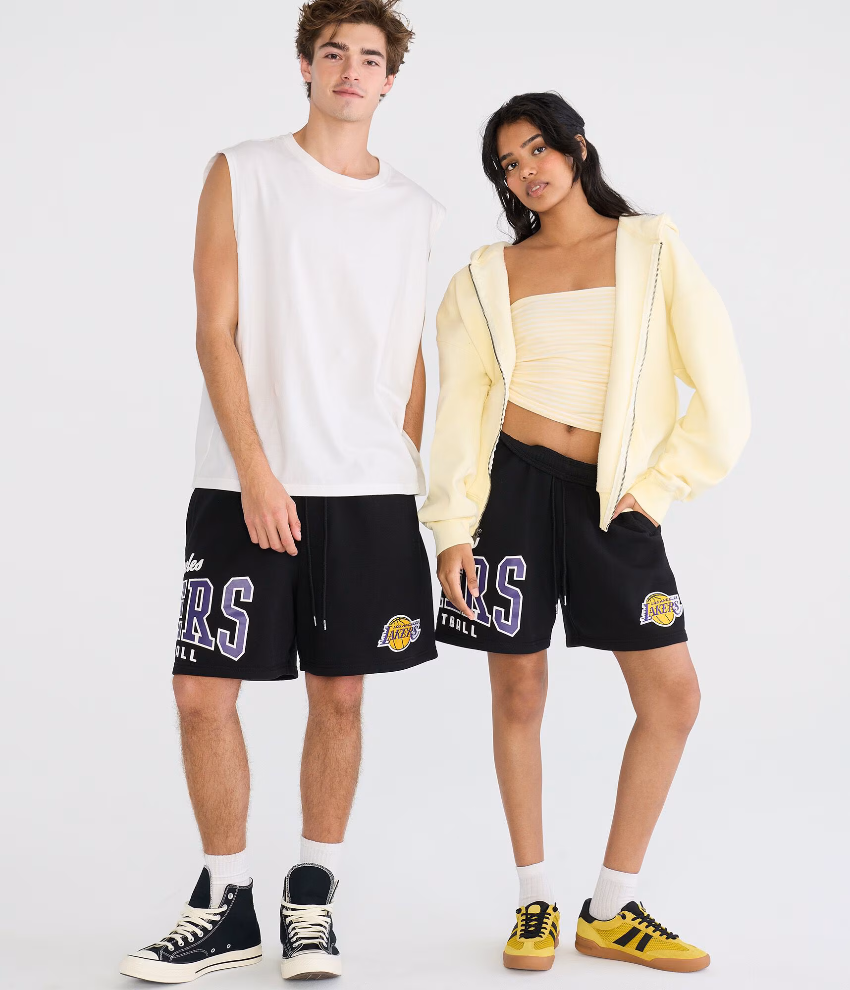 Los Angeles Lakers Basketball Fleece Shorts black