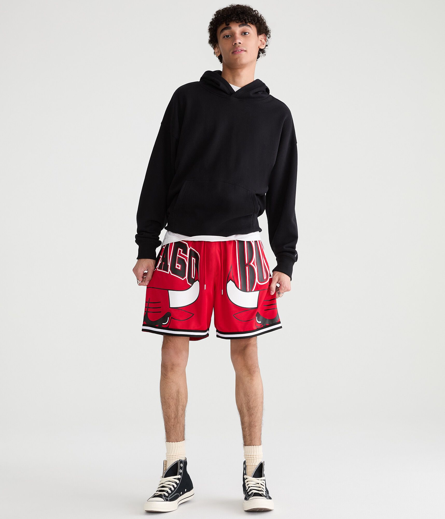 Chicago Bulls Mesh Shorts red