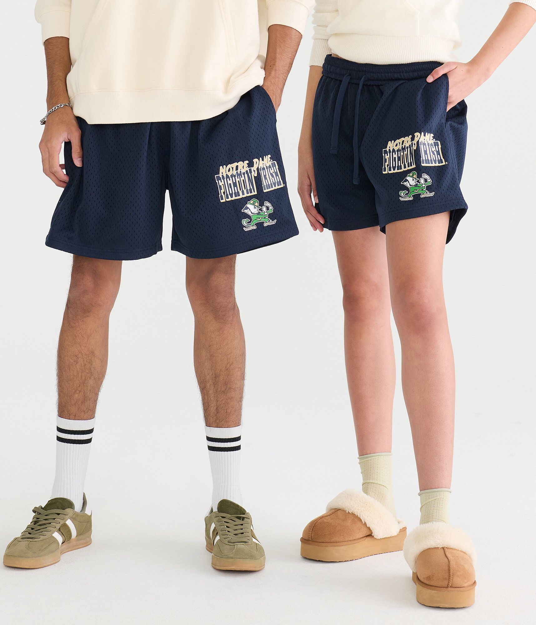 Notre Dame Fightin' Irish Mesh Shorts navy