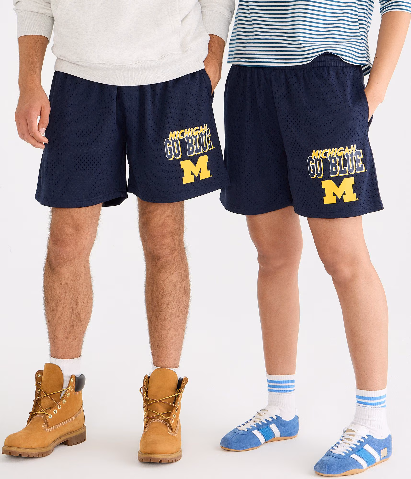 Michigan Wolverines Mesh Shorts navy