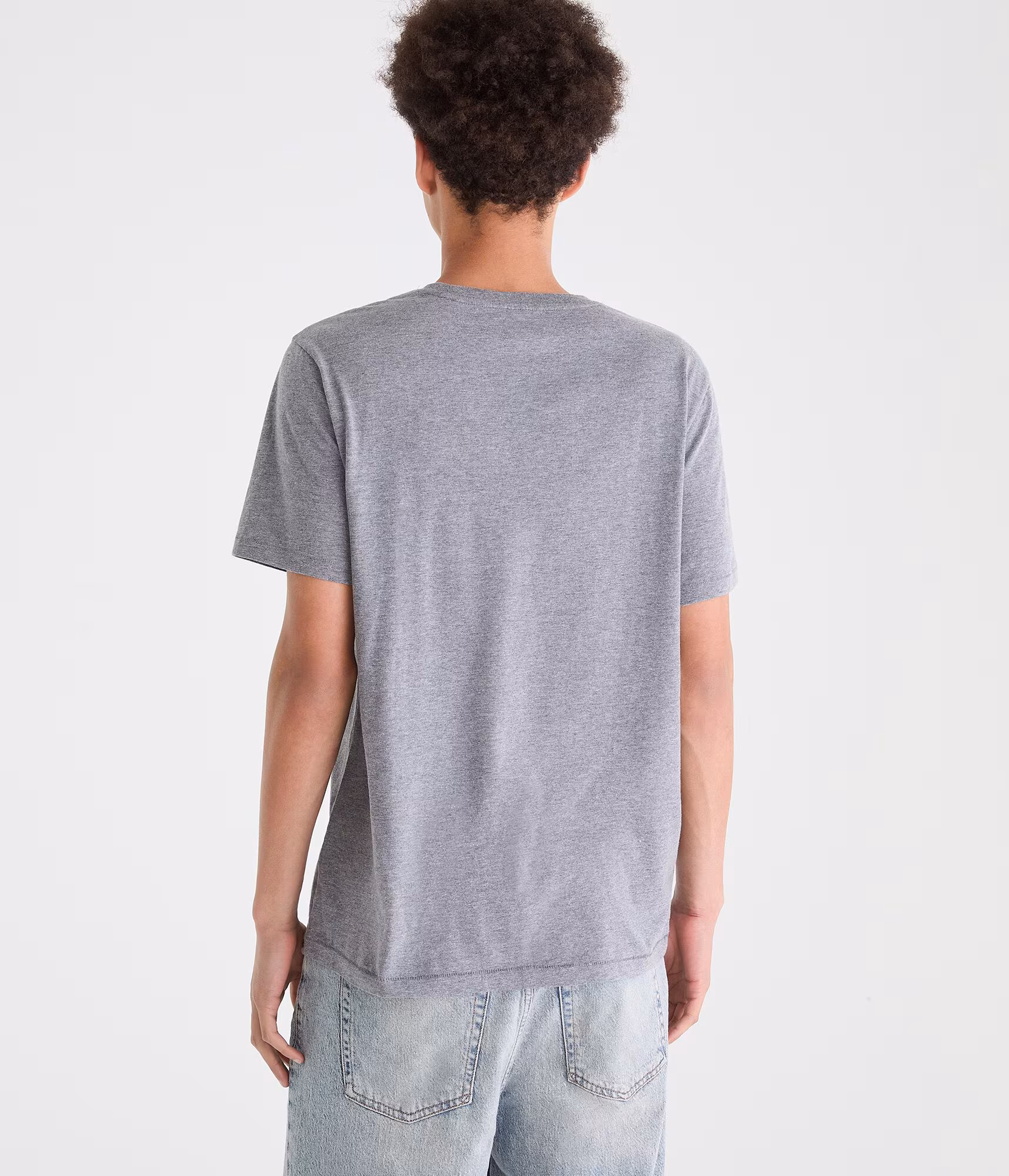 Aero New York 1987 Appliqué Graphic Tee med hthr grey