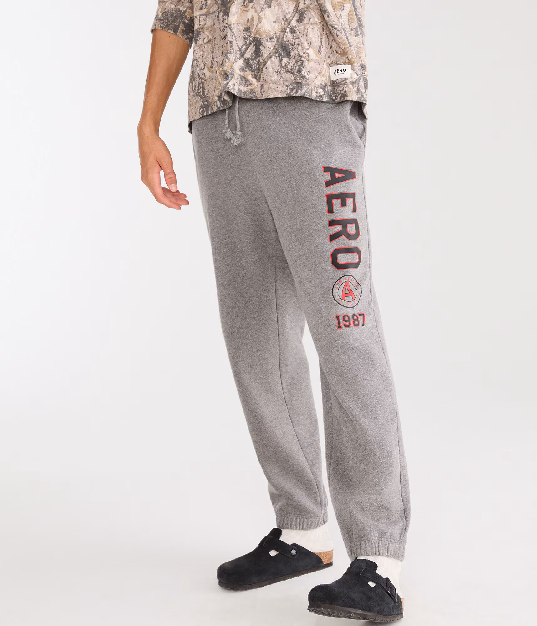 Aero 1987 Jogger Sweatpants med hthr grey