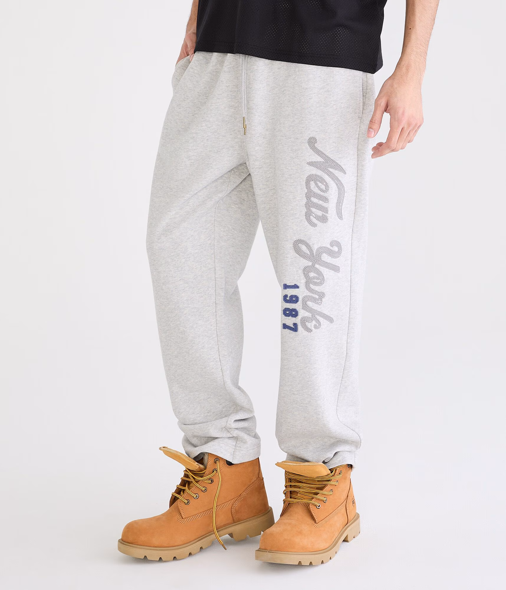 New York 1987 Heritage Fleece Sweatpants light heather grey