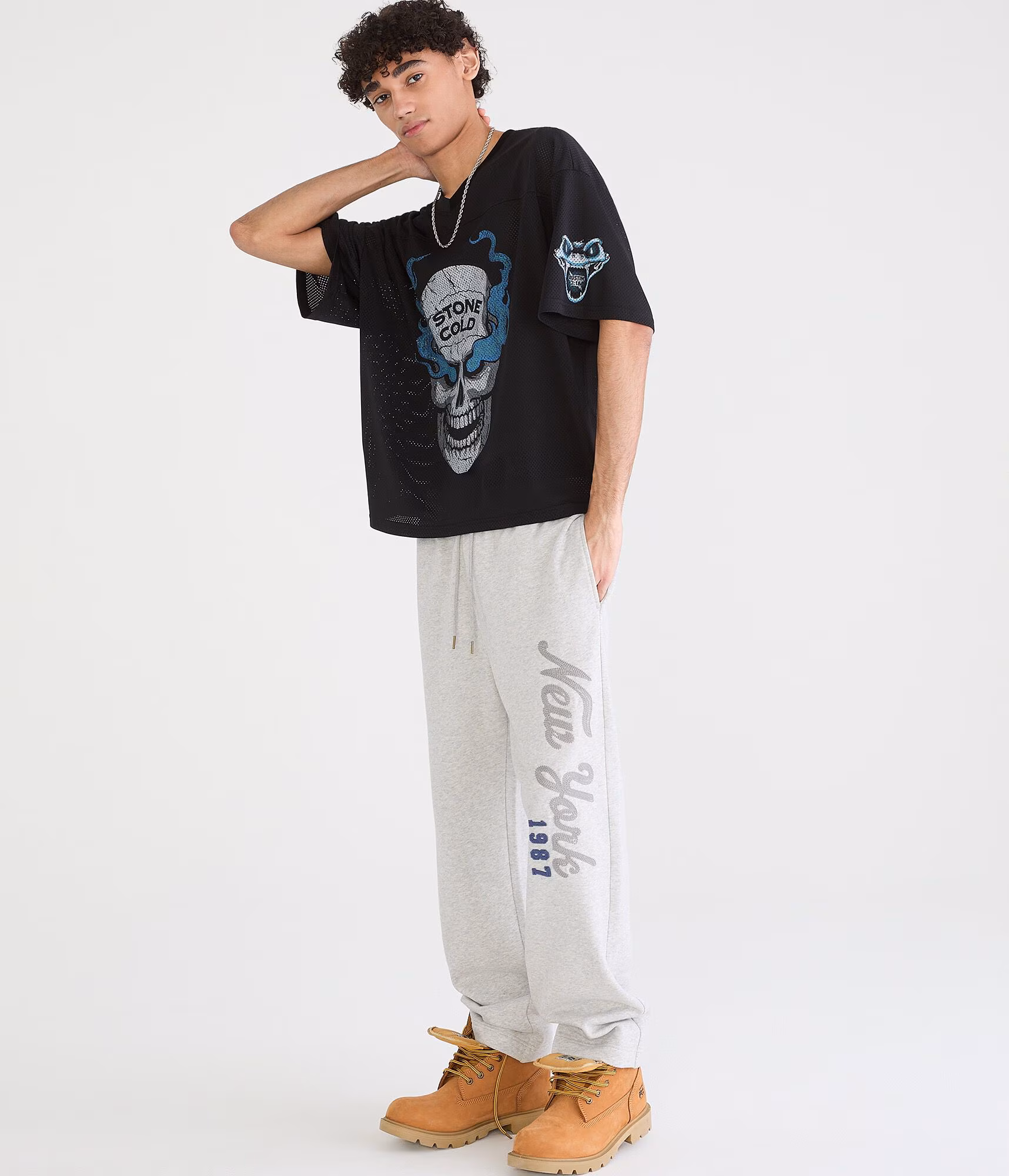 New York 1987 Heritage Fleece Sweatpants light heather grey
