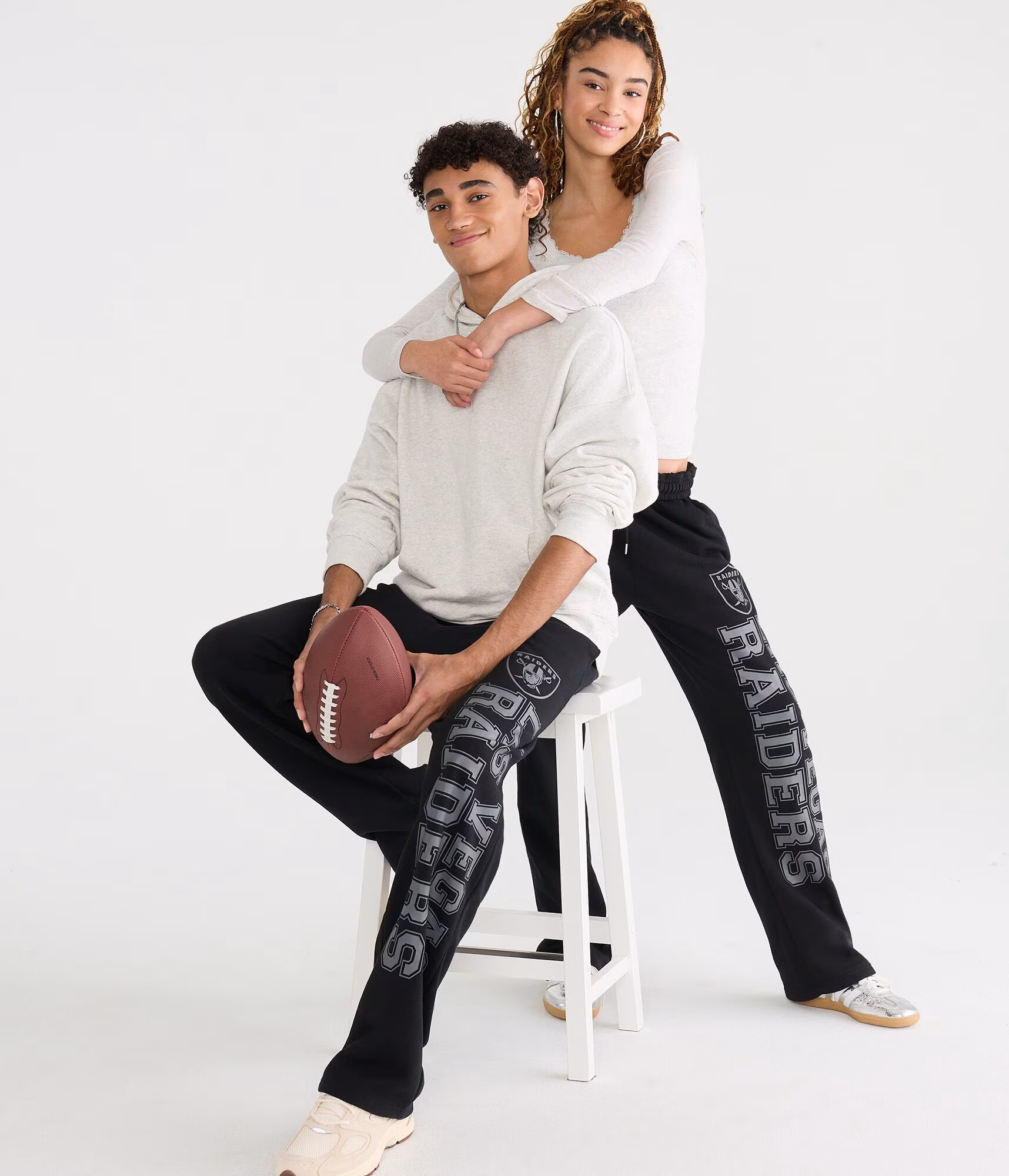 Las Vegas Raiders Shadow Straight Leg Sweatpants black