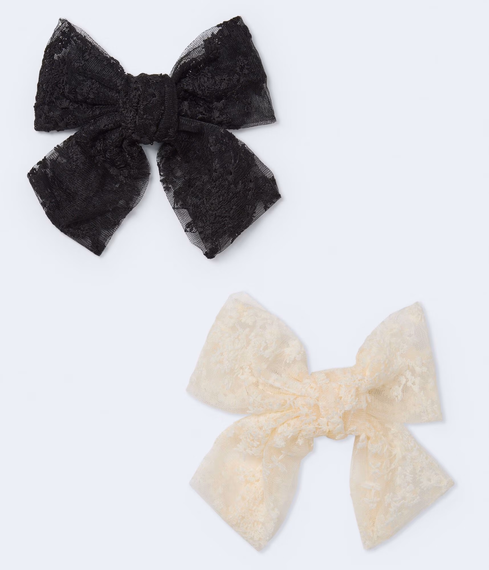Chiffon Bow Hair Clip 2-Pack multi