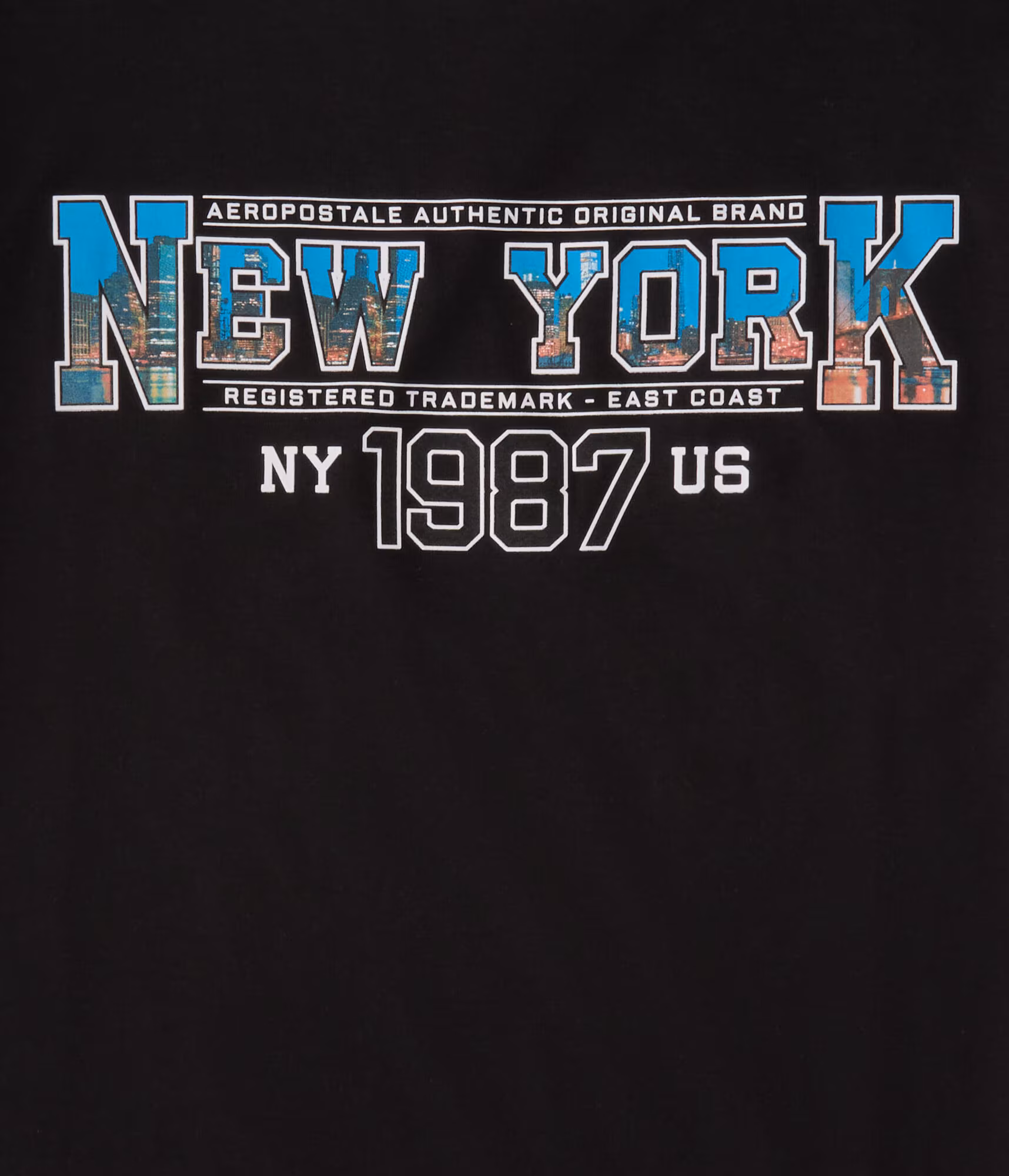 Aeropostale New York 1987 Graphic Tee black fox