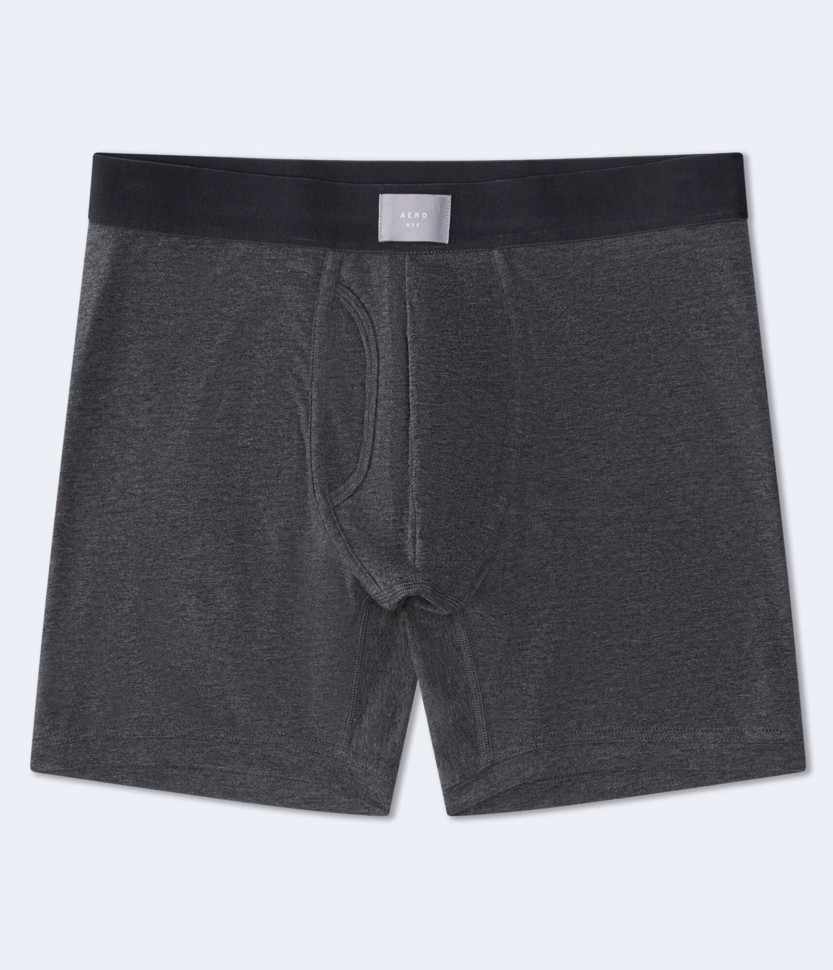 Classic 6" Boxer Brief charcoal heather grey