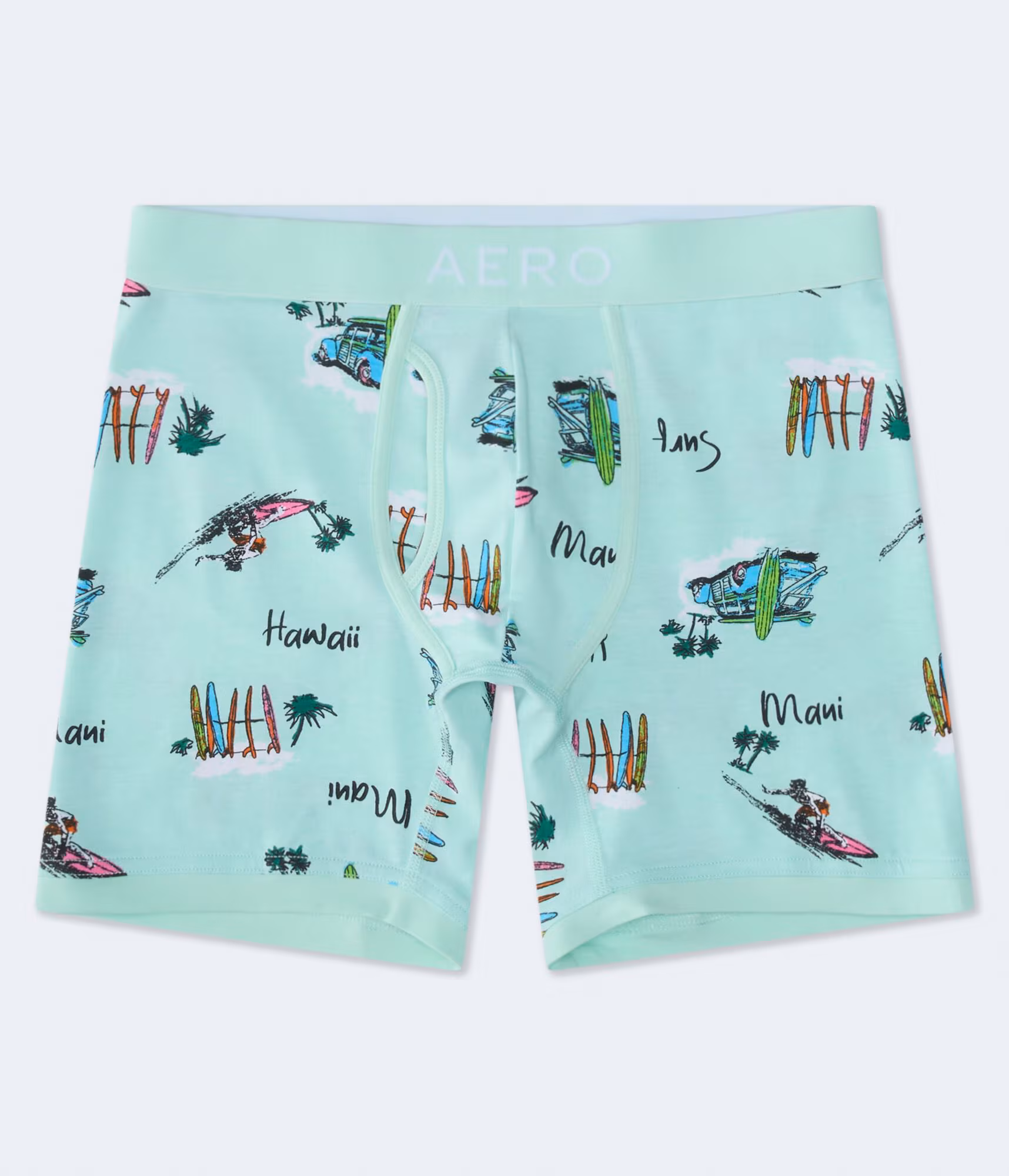 Maui Surf 6" Boxer Brief crystal falls