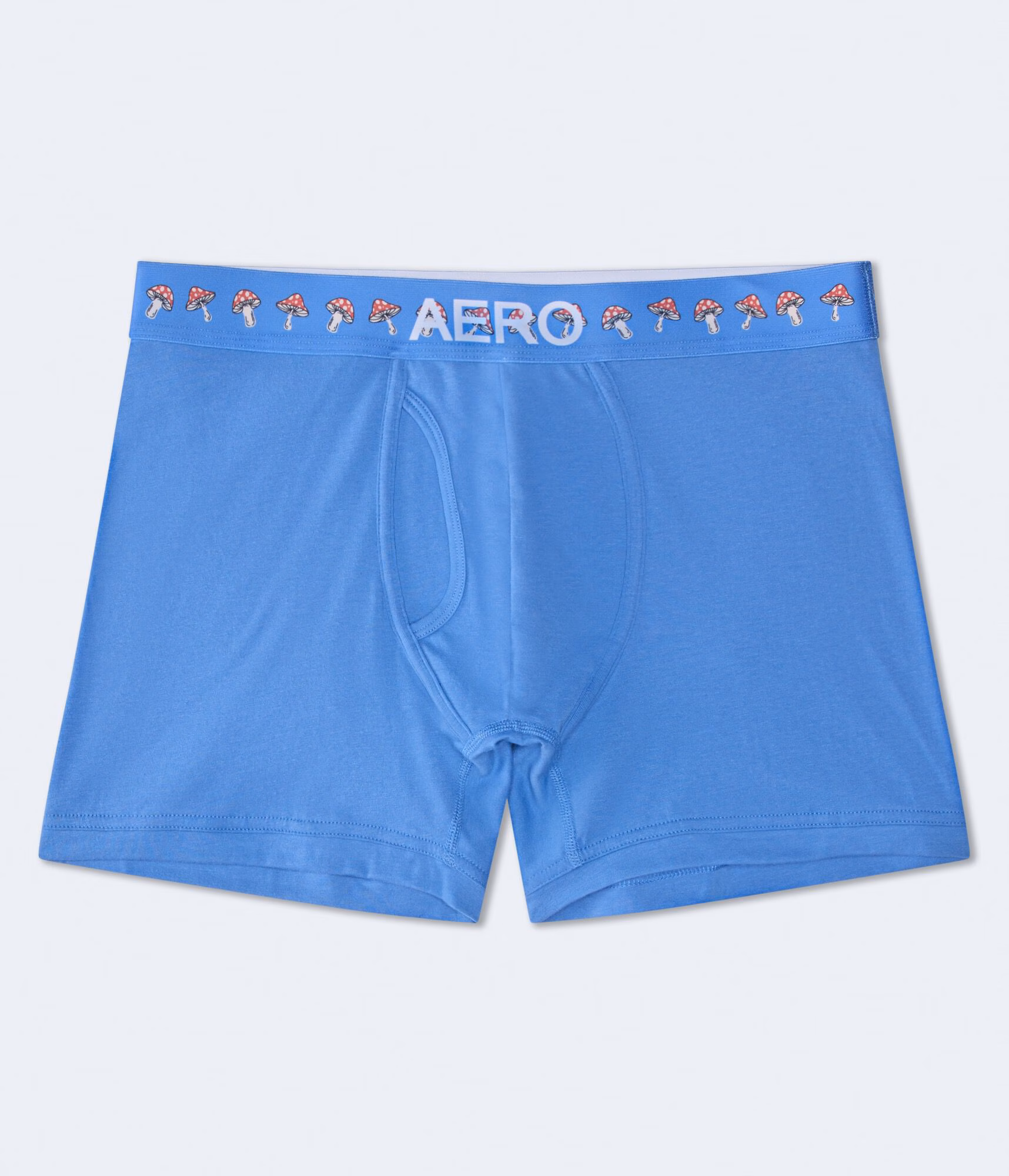 Mushroom Waistband 4.5" Boxer Brief blue