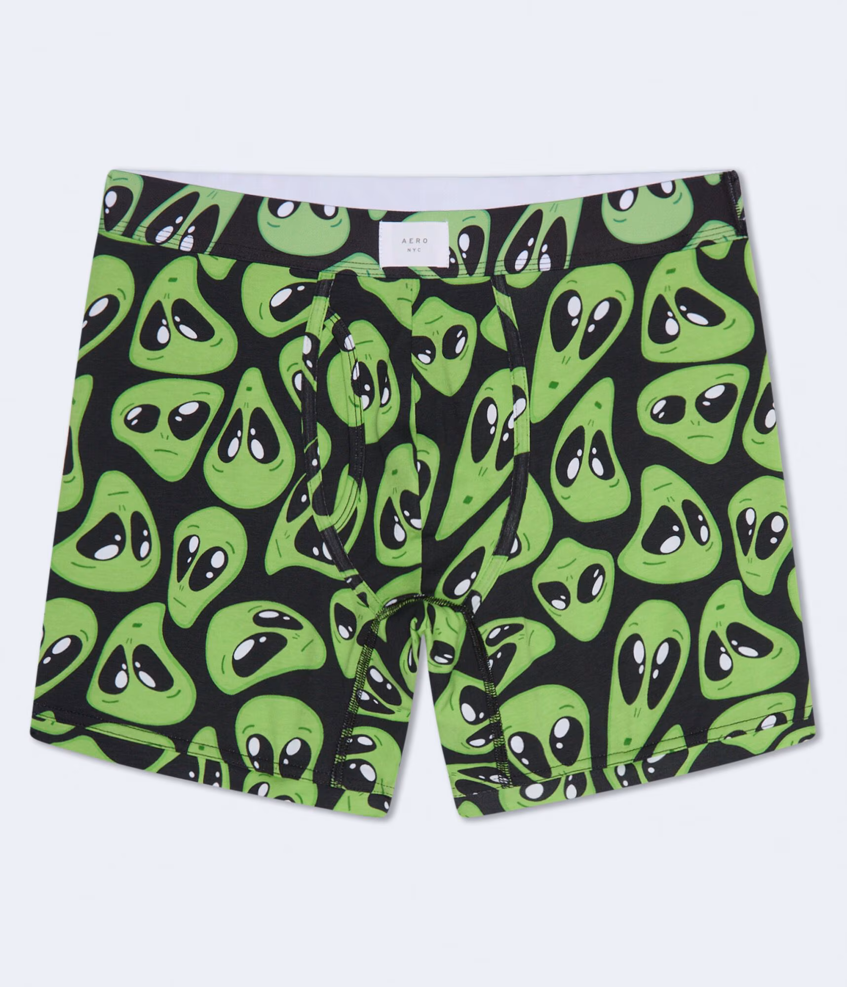 Alien Faces 6" Boxer Brief black fox