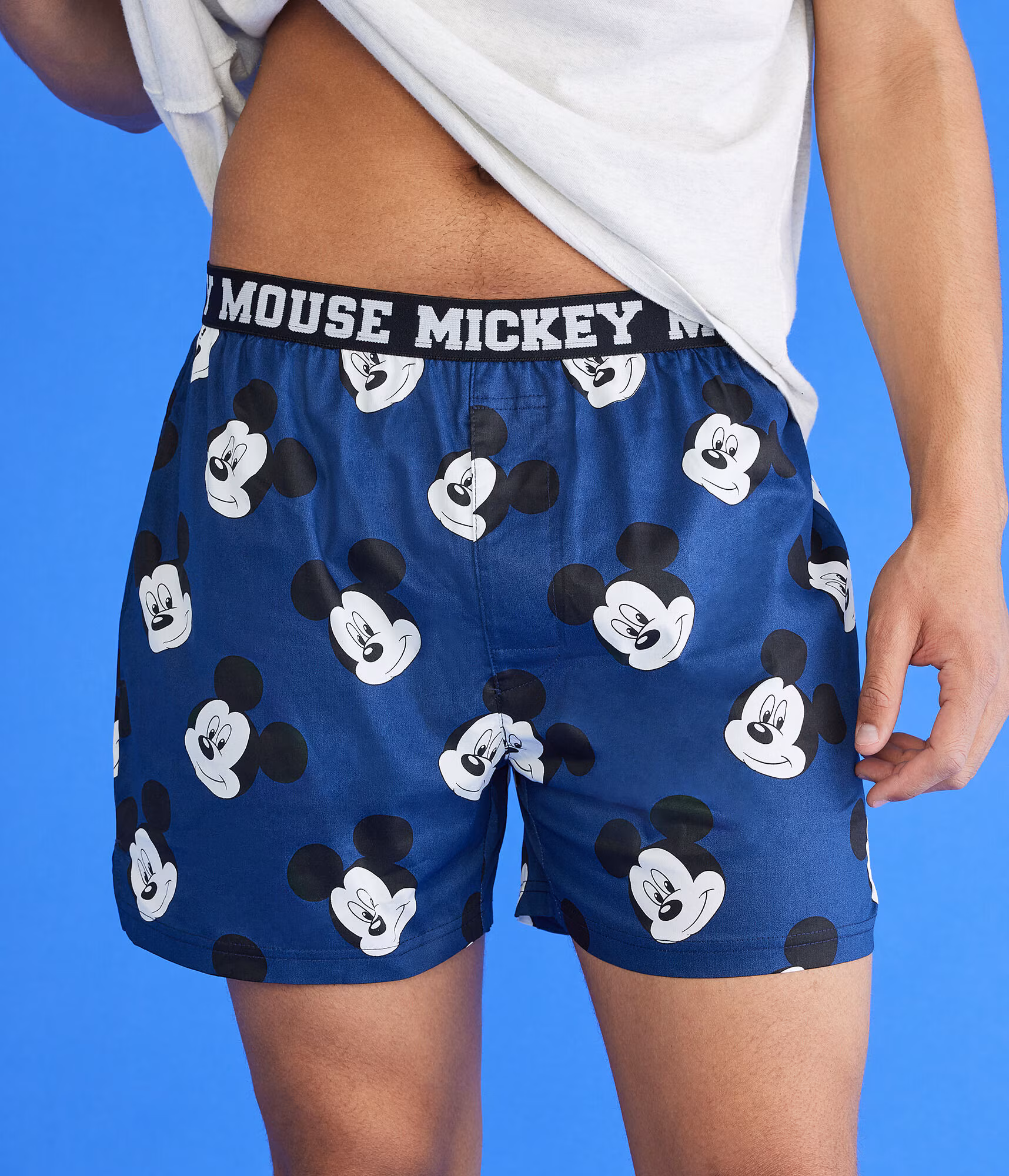 Mickey & Friends - Aero Mickey Mouse 4" Woven Boxers navy