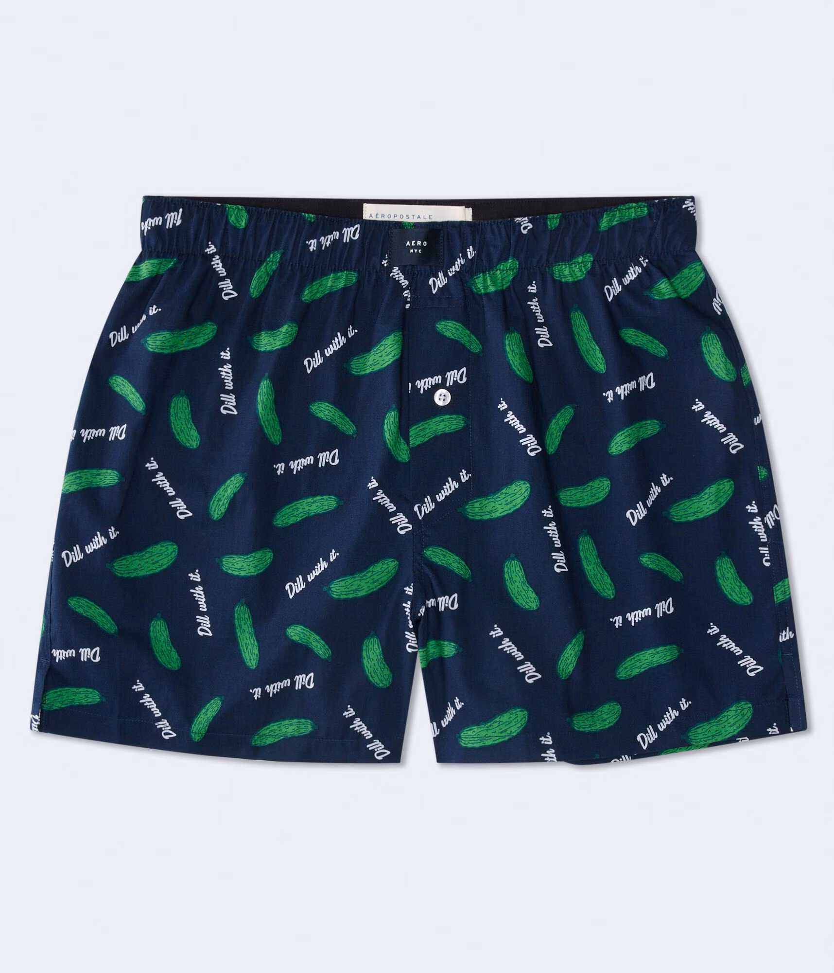 Dill With It 4" Woven Boxers cadet navy