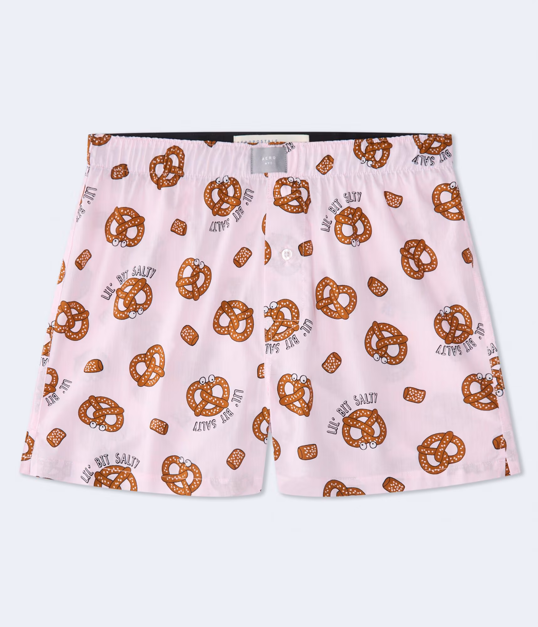 Lil' Bit Salty 4" Woven Boxers dainty pink