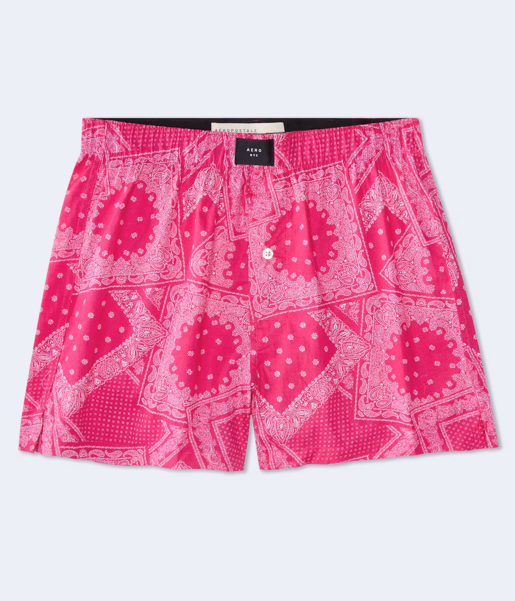 Bandana Print 4" Woven Boxers juneberry pink