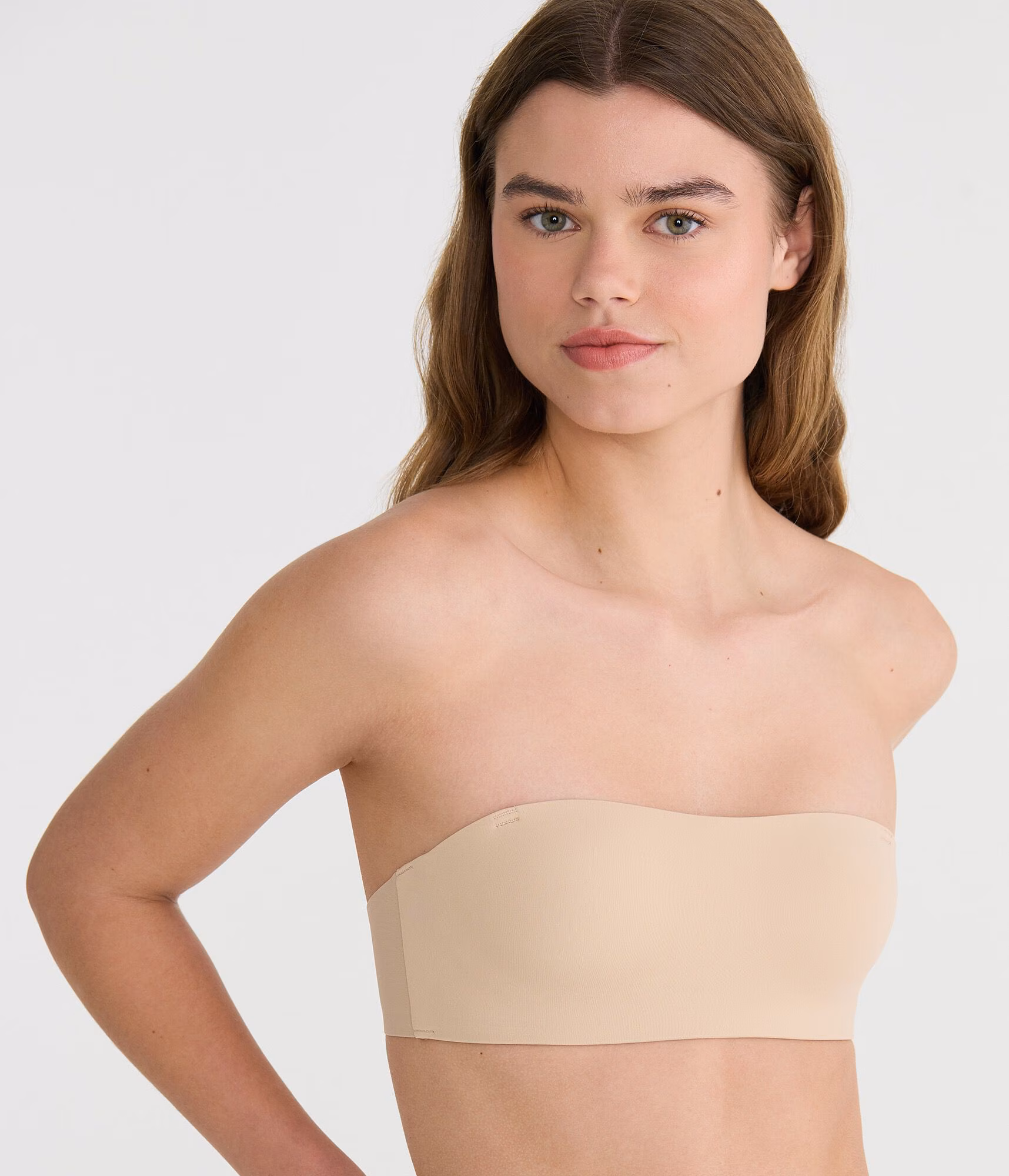 Buttery Soft Bandeau Bra hazelwood