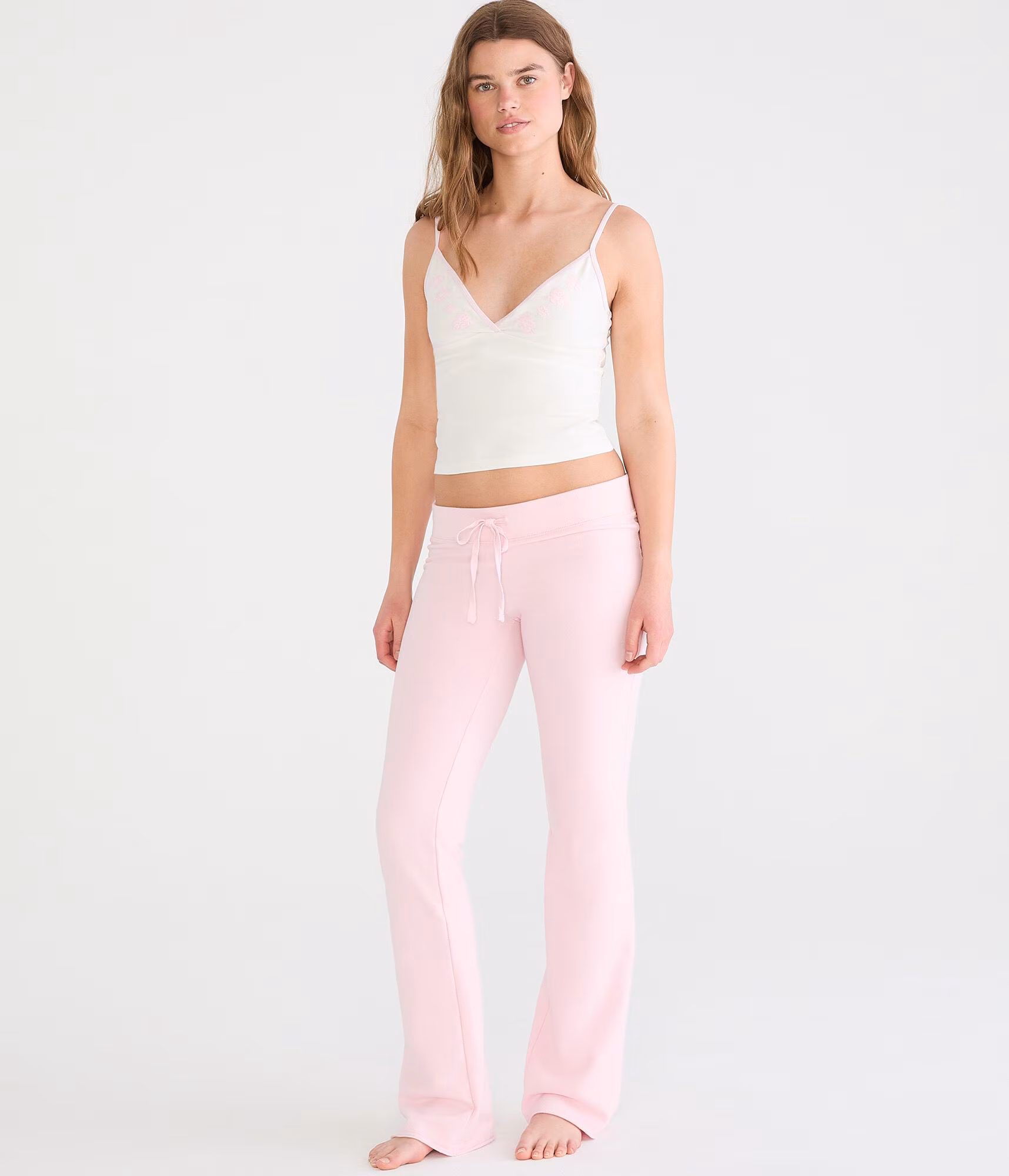 Floral Crisscross Sleep Cami cream