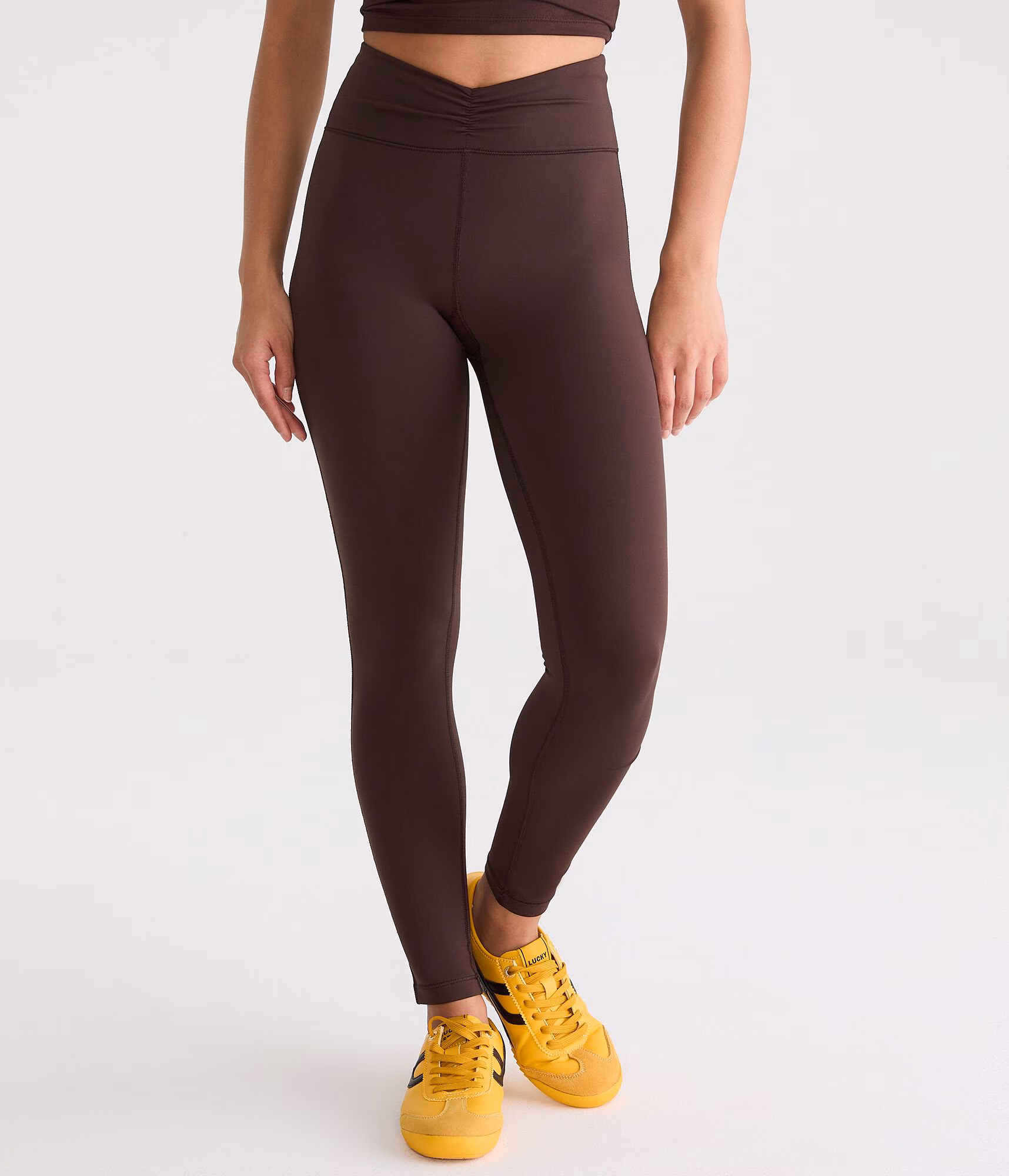 Buttery Soft High-Rise Cinch Waist Leggings jaspe muted ebony