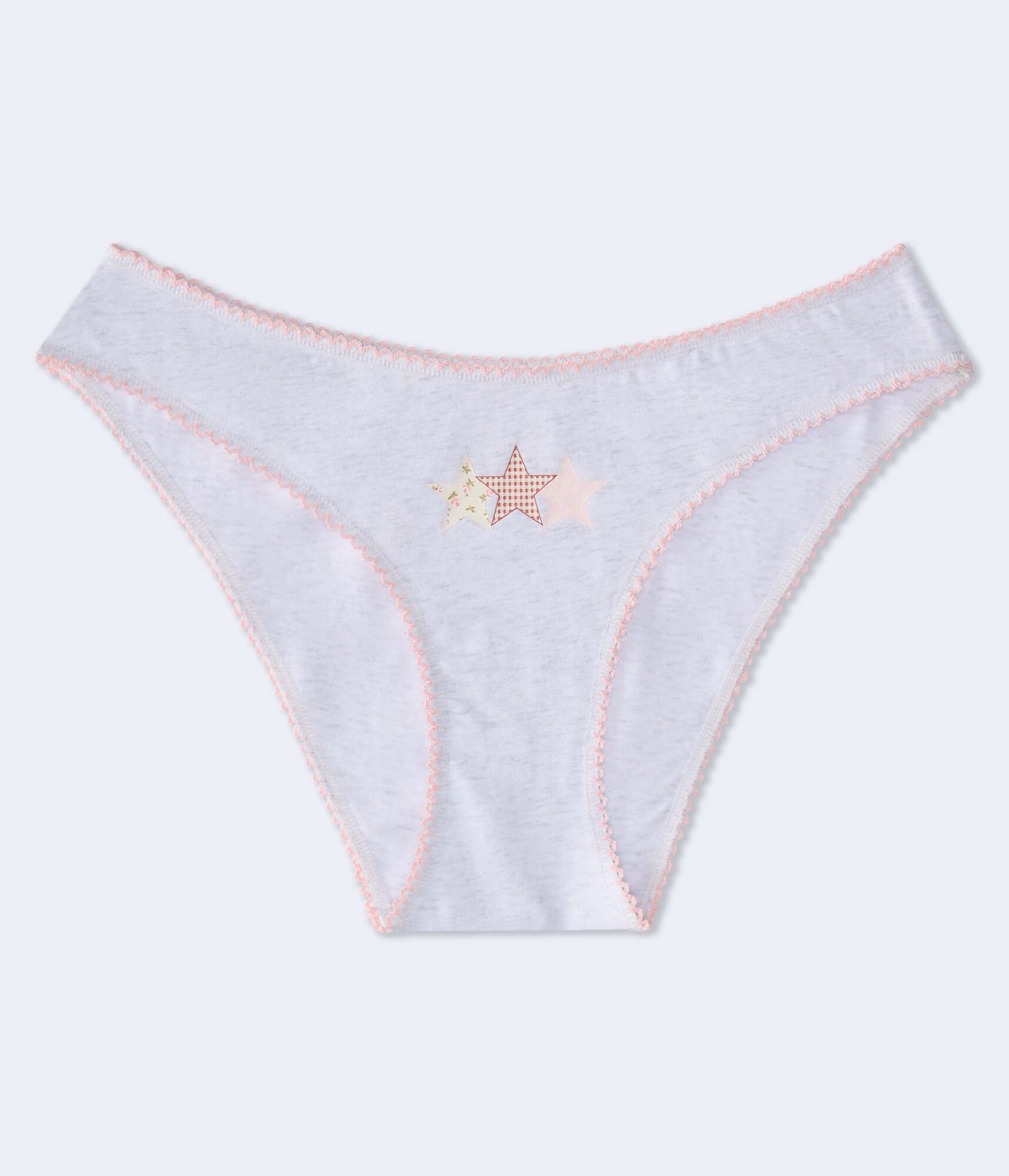 Star Trio Bikini lightest heather grey