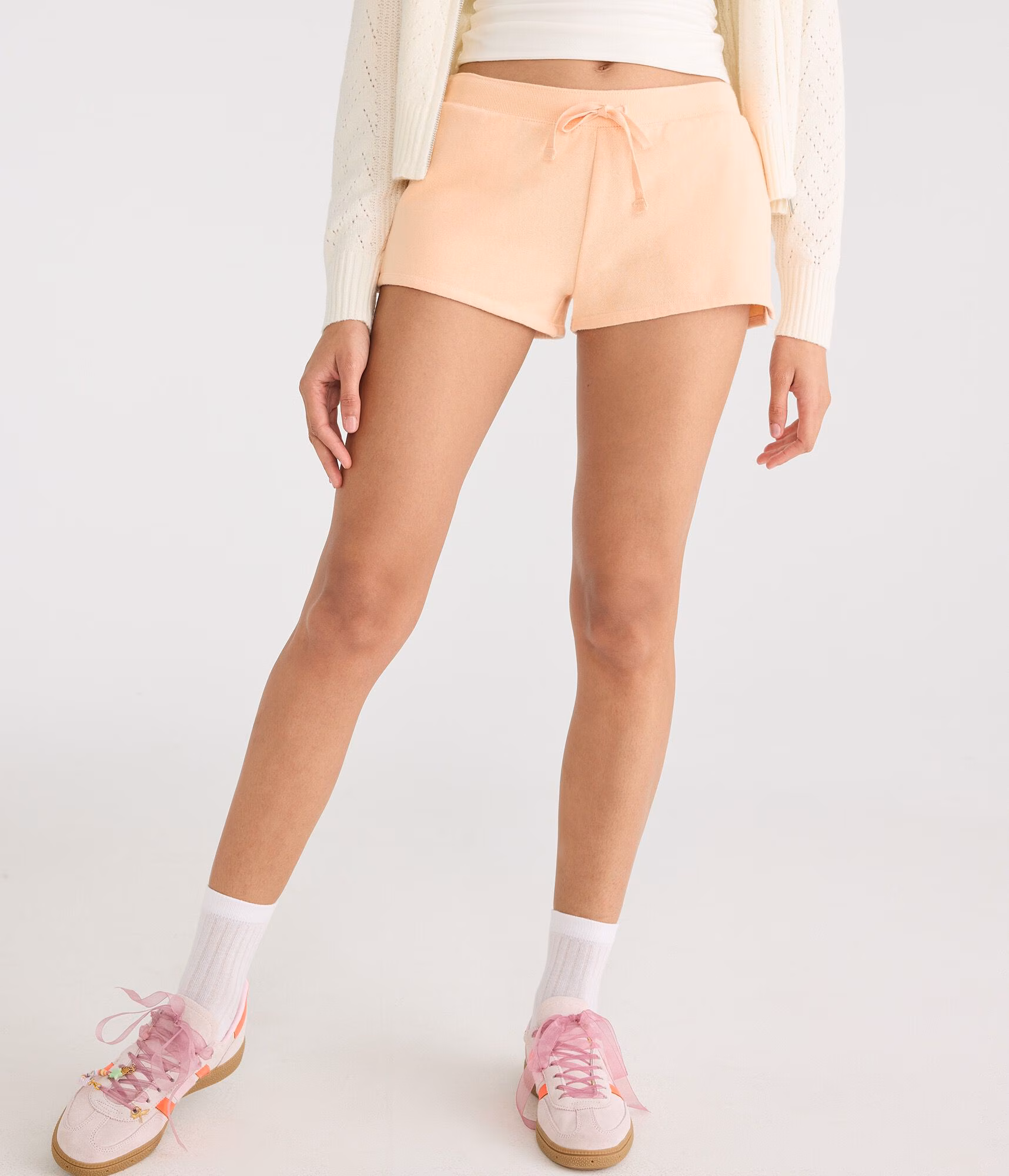 Cloud Soft Low-Rise Fleece Shorts burnt coral