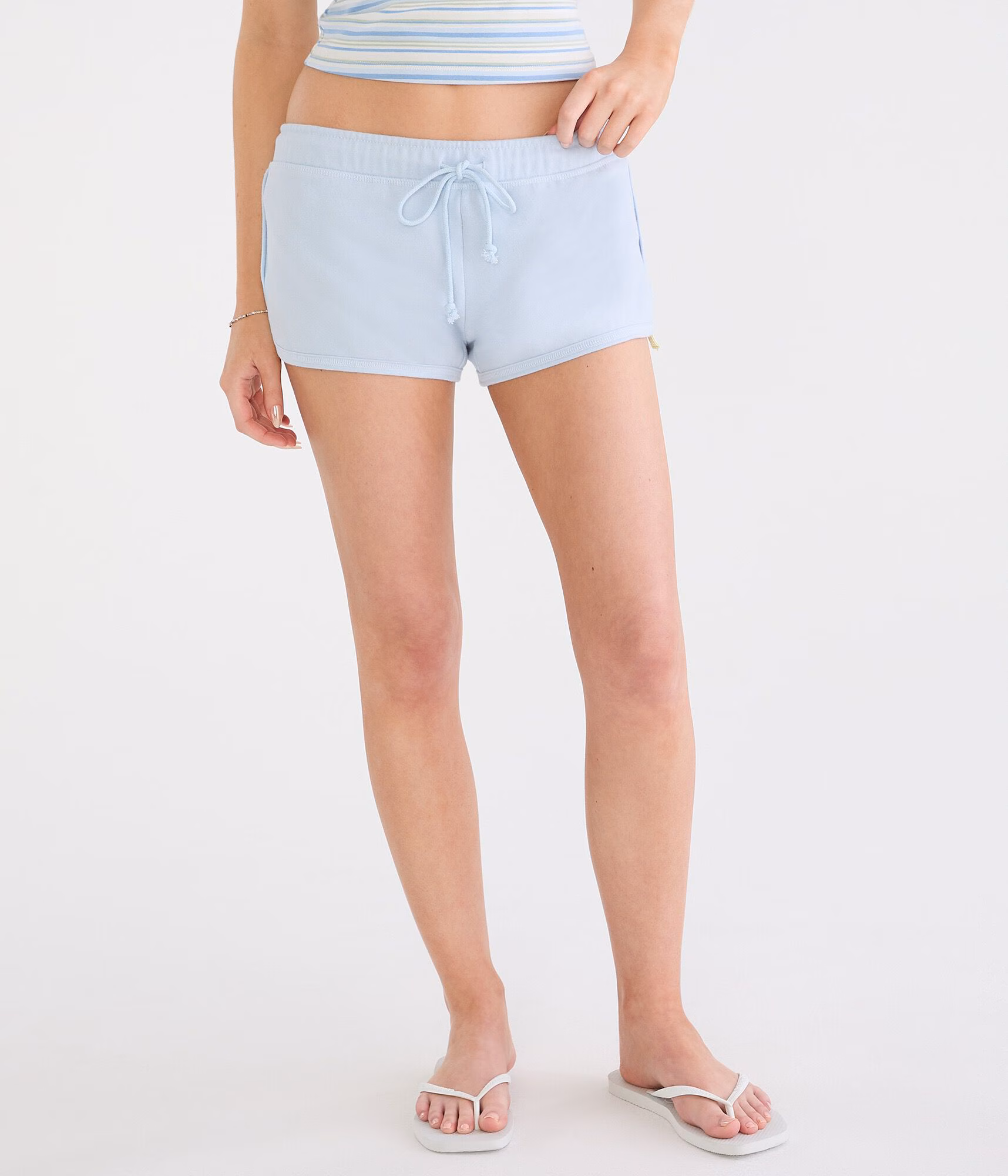 Cloud Soft Stars Low-Rise Fleece Dolphin Shorts blue haze