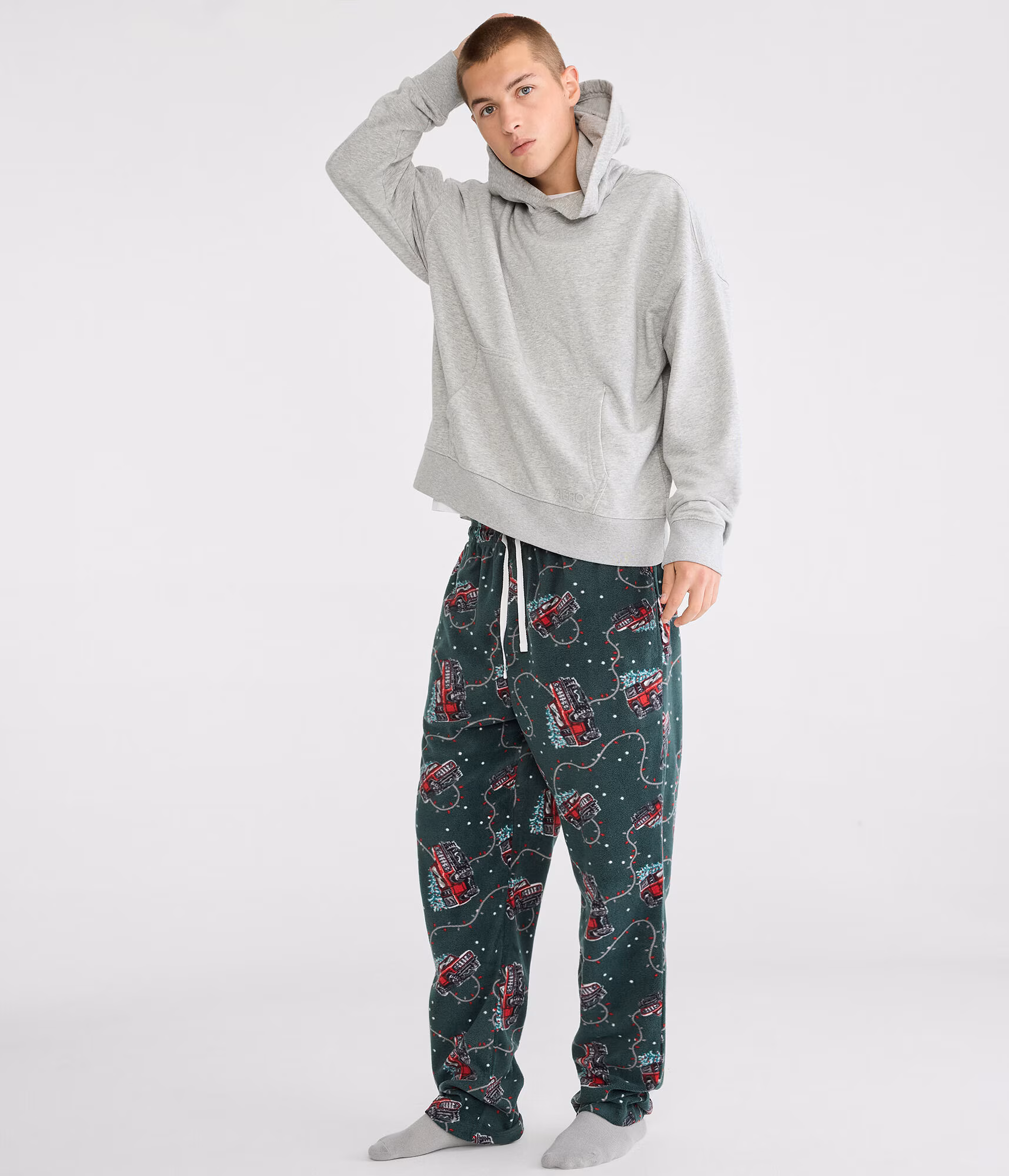 Ford Bronco Christmas Polyfleece Sleep Pants green