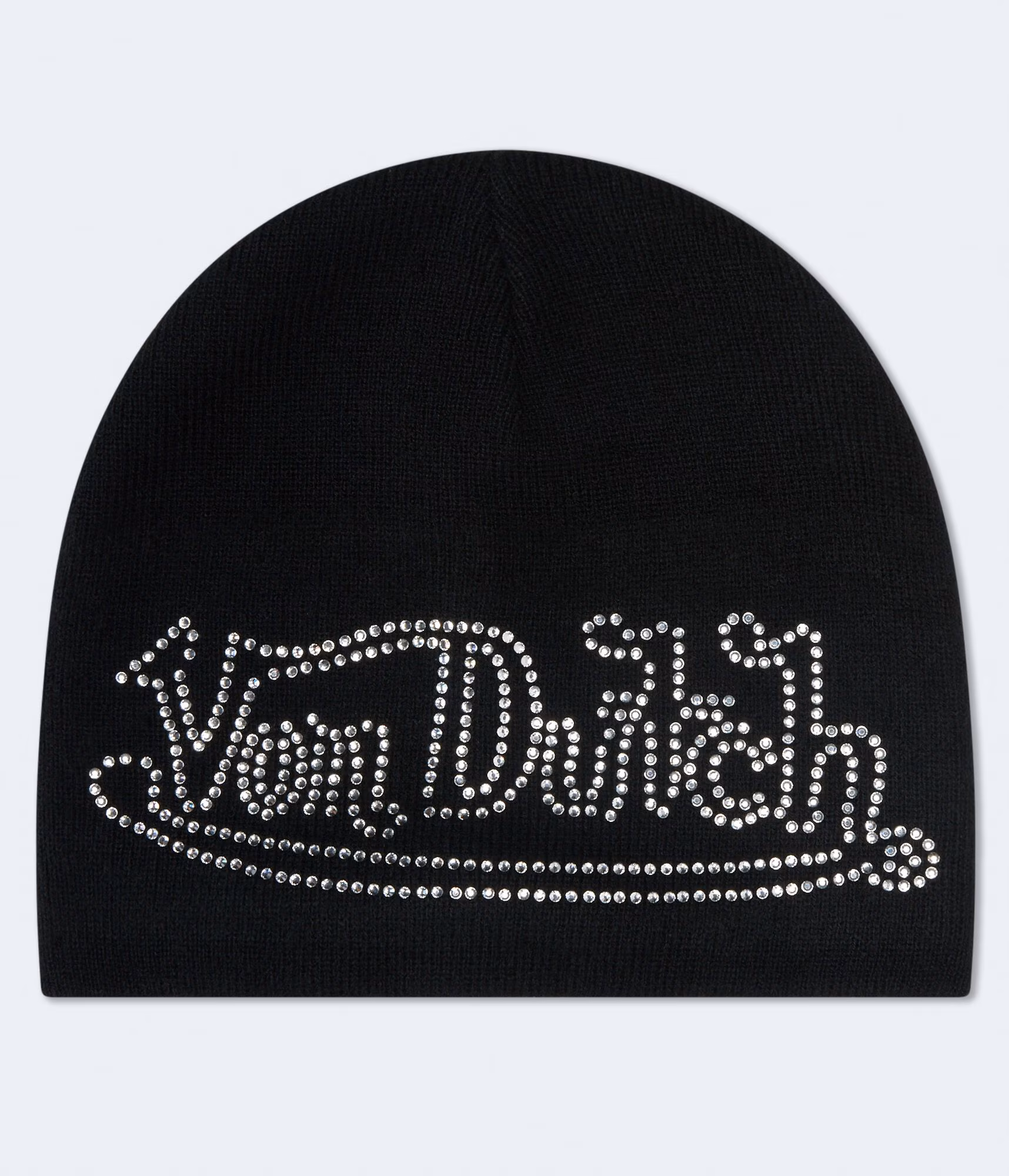Von Dutch Rhinestone Beanie black