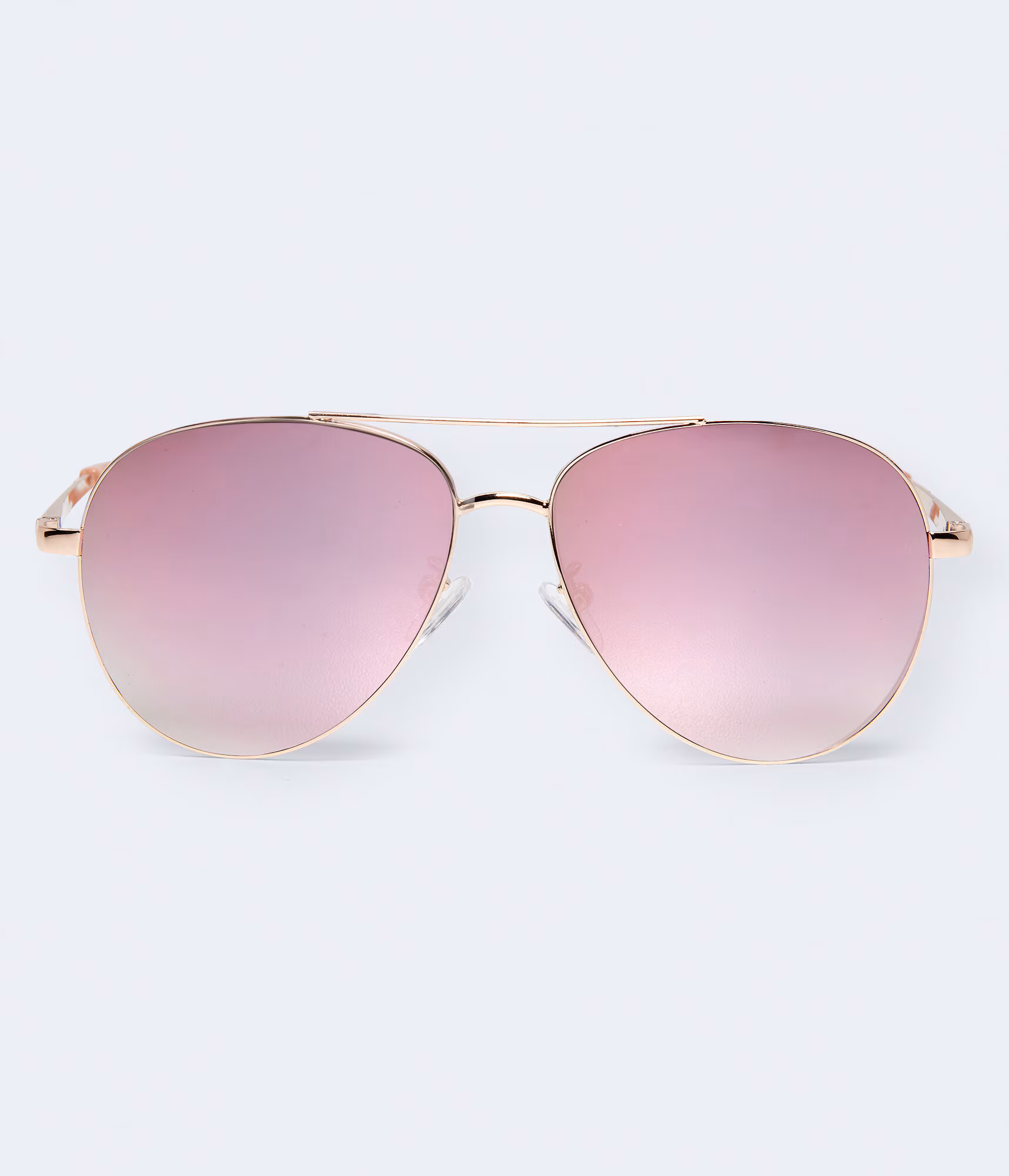 Colored Lens Aviator Sunglasses pink