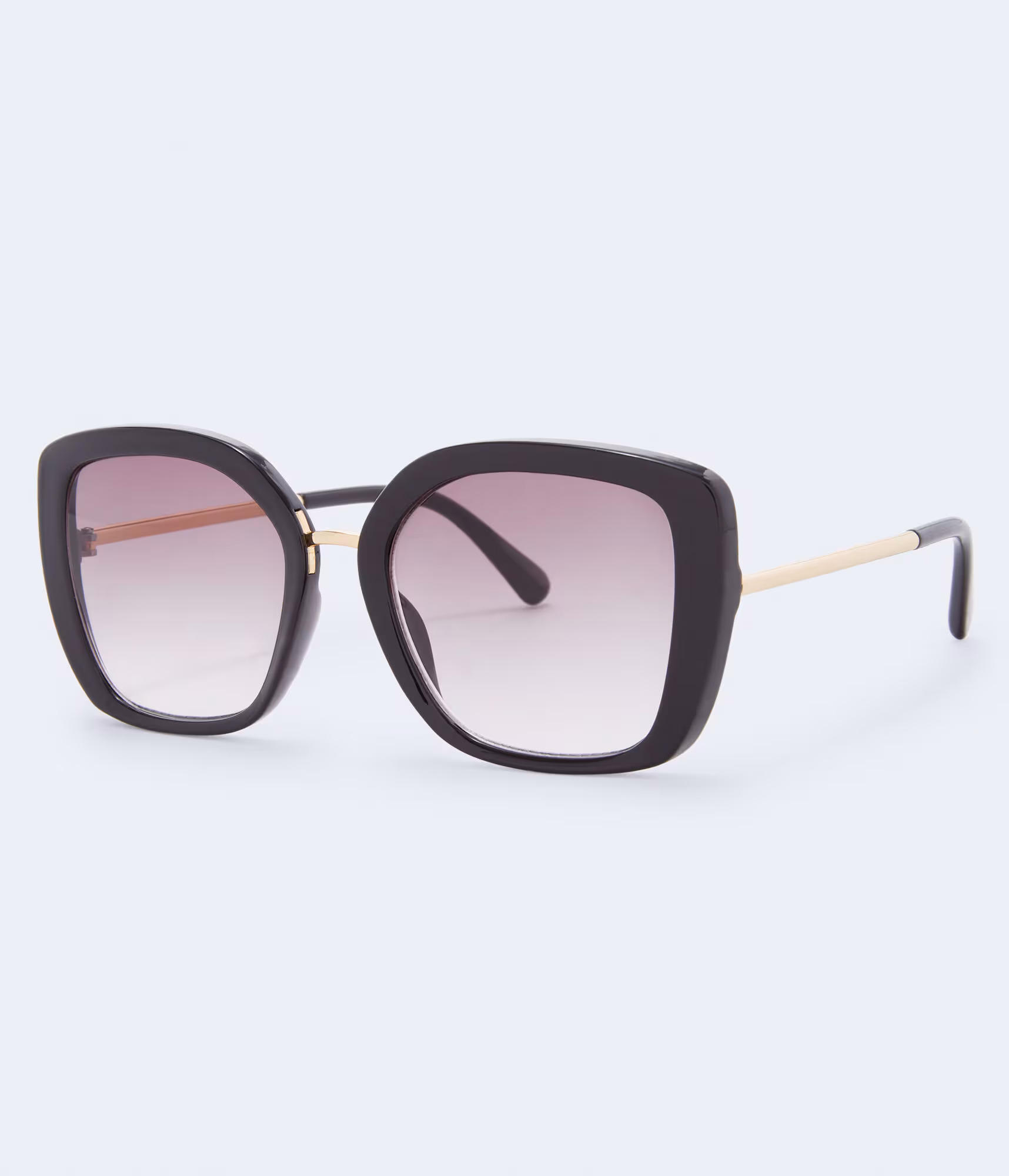 Oversized Cateye Sunglasses black