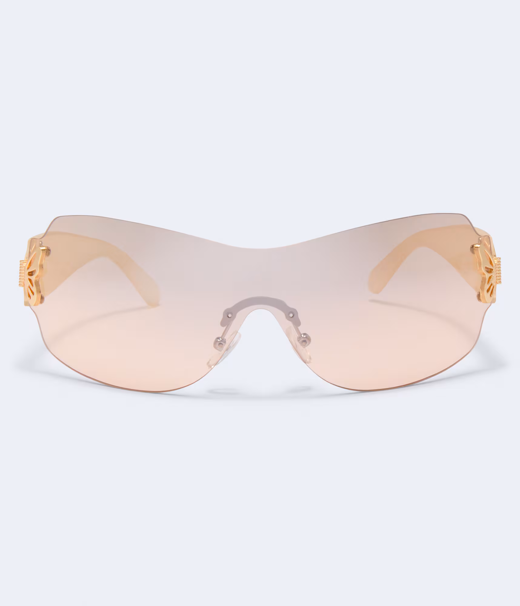 Butterfly Shield Sunglasses beige