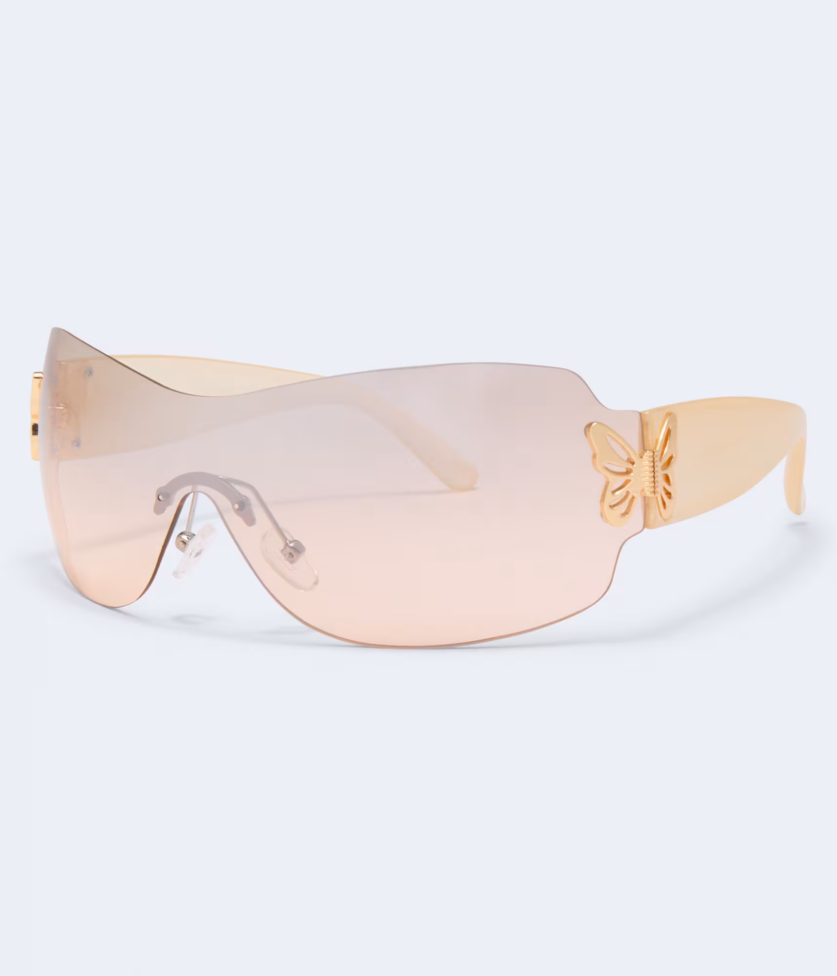 Butterfly Shield Sunglasses beige