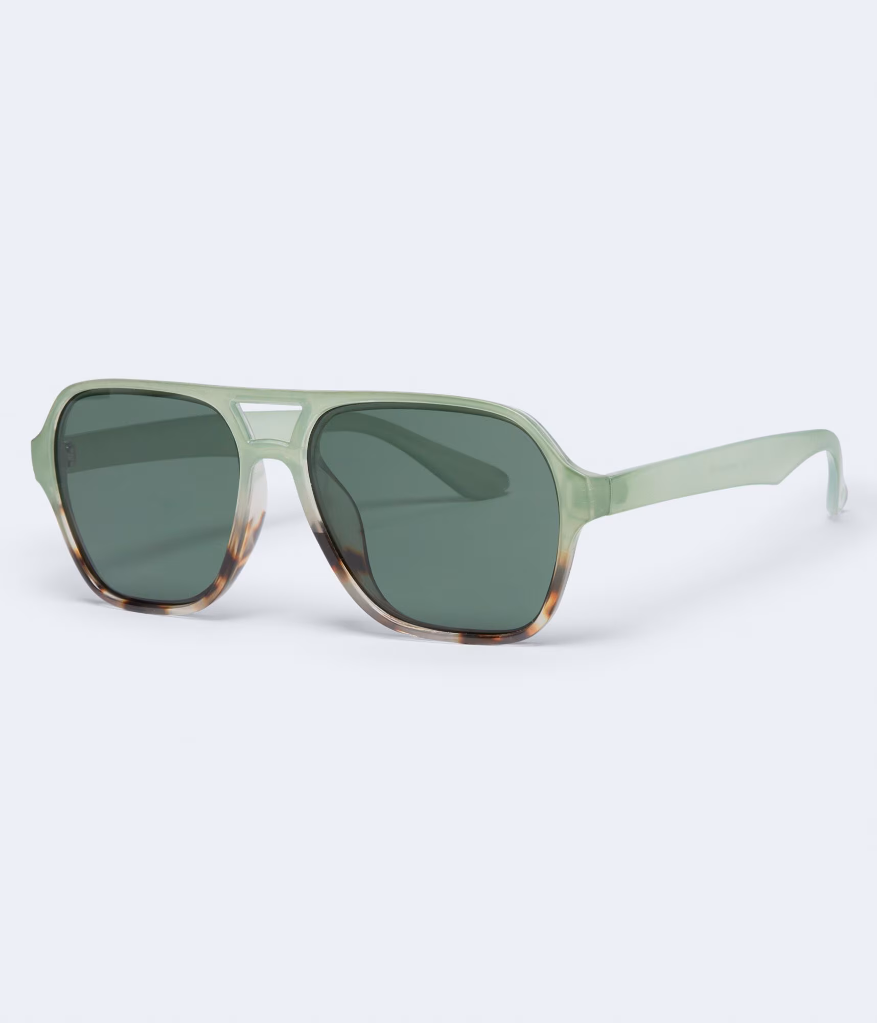 Tortoiseshell Ombré Shield Sunglasses tort