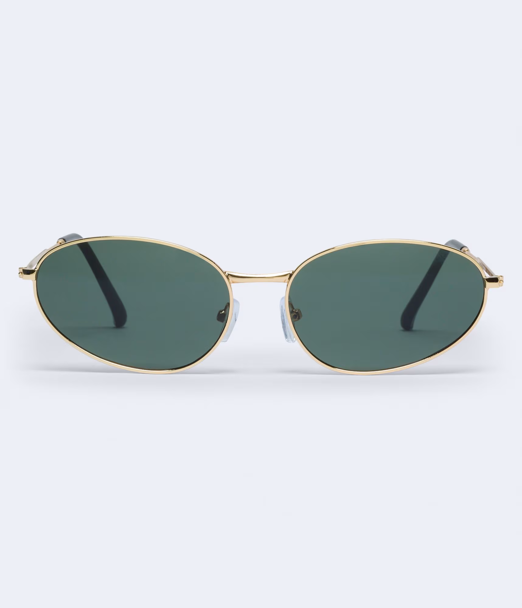 Oval Metal Sunglasses gold