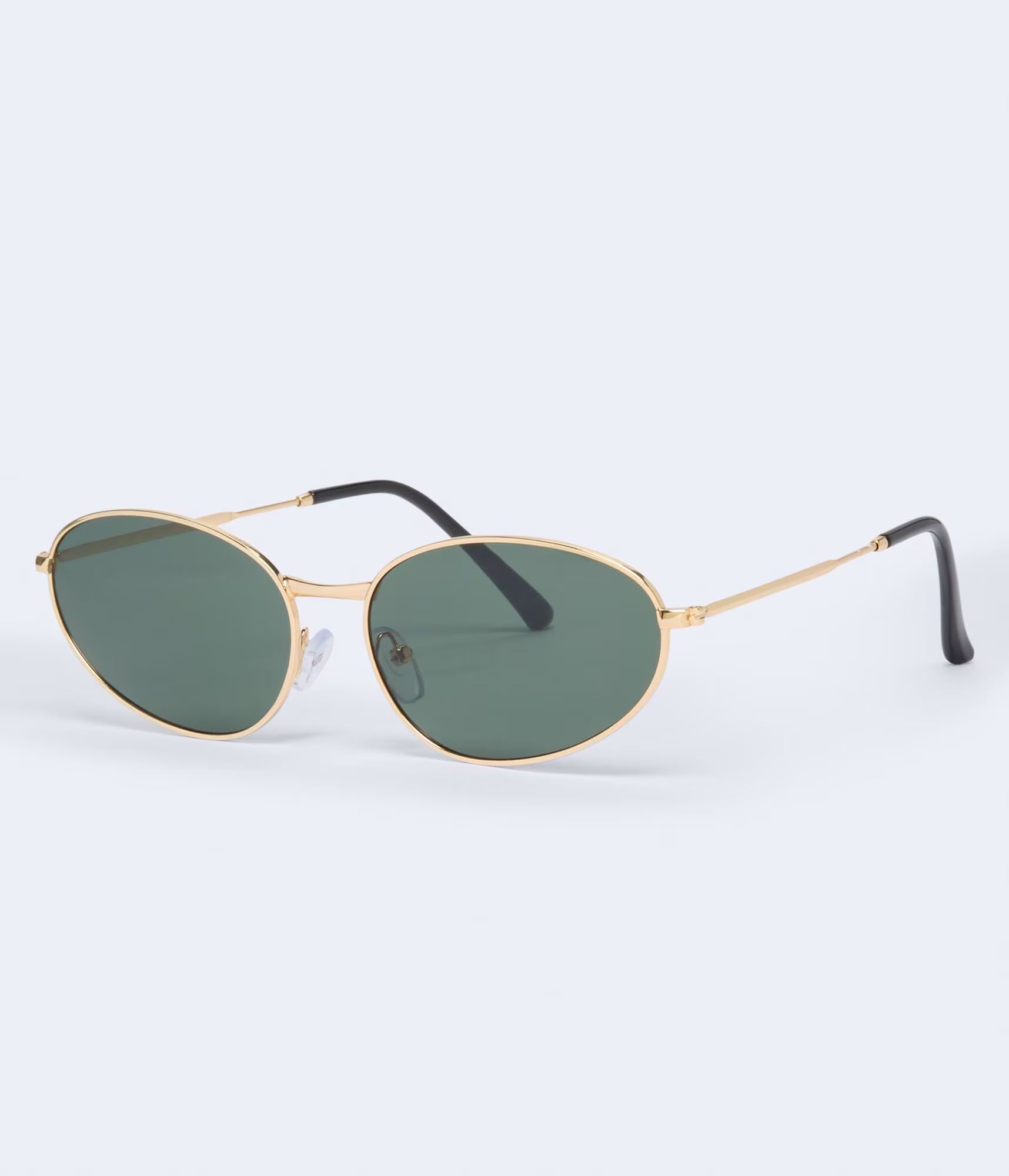 Oval Metal Sunglasses gold