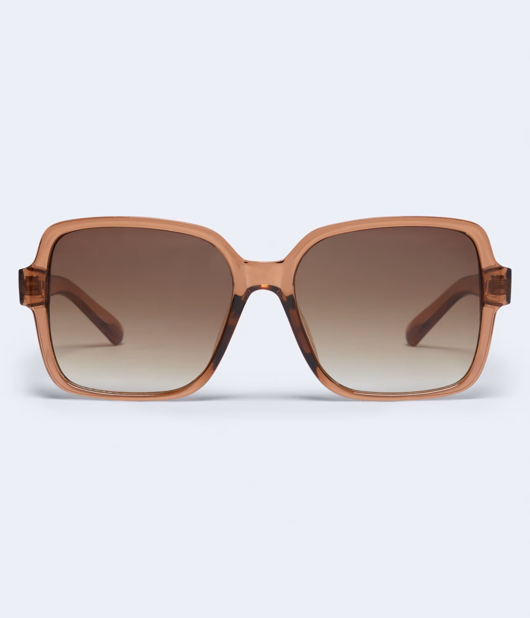 Translucent Square Sunglasses rose gold
