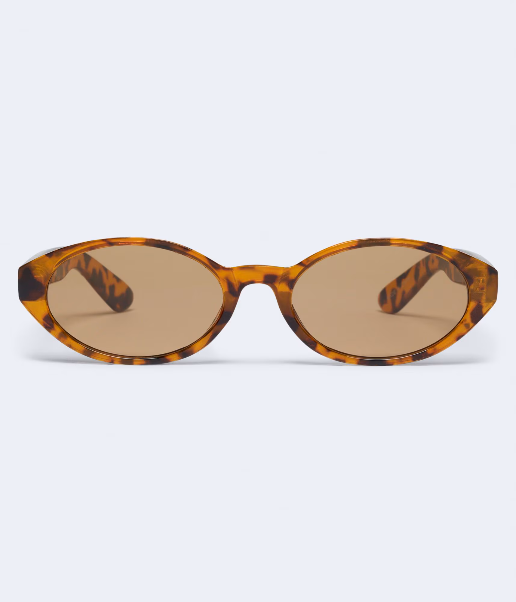 Tortoiseshell Oval Sunglasses brown