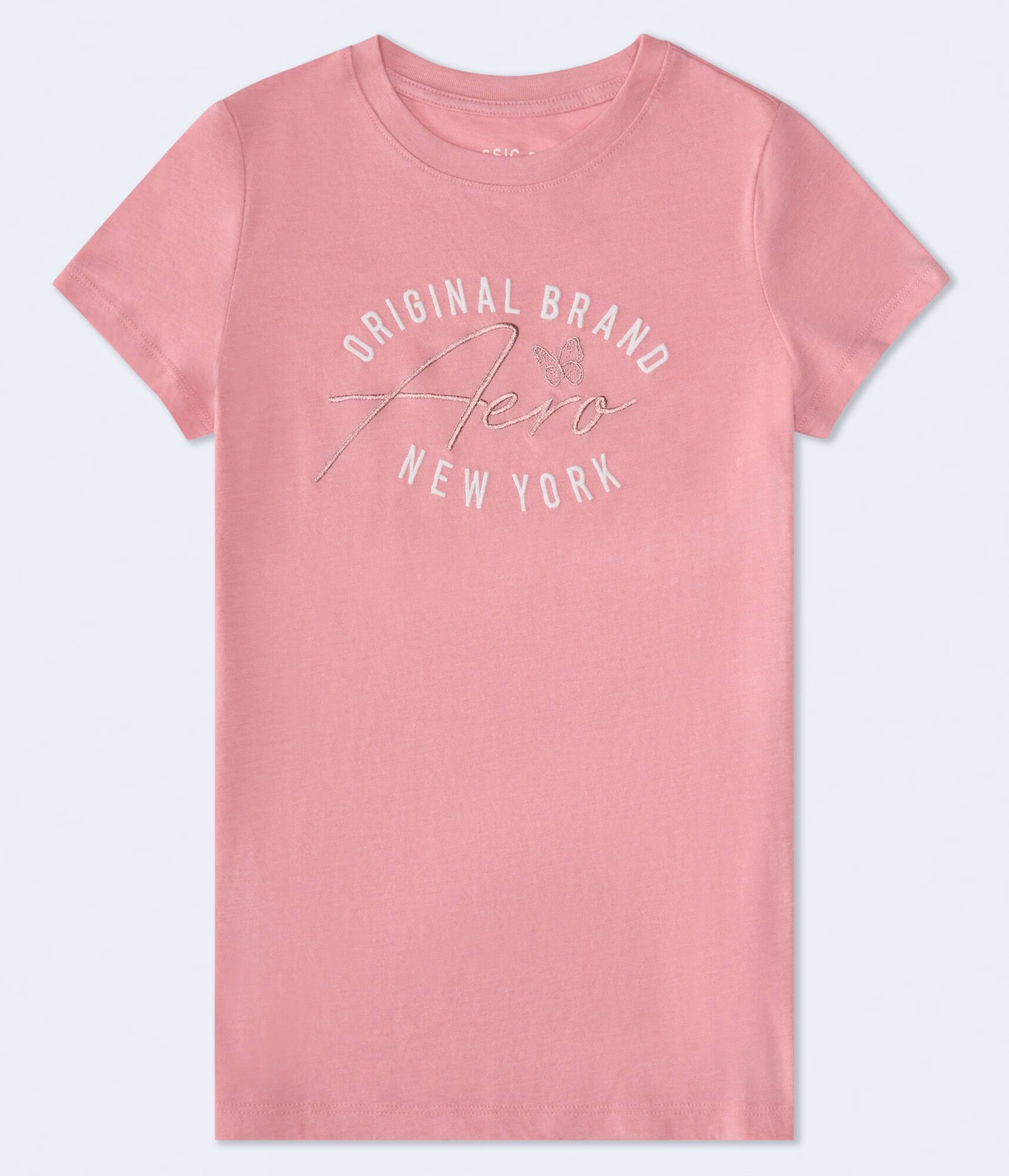Aero Original Brand Butterfly Graphic Tee luscious pink