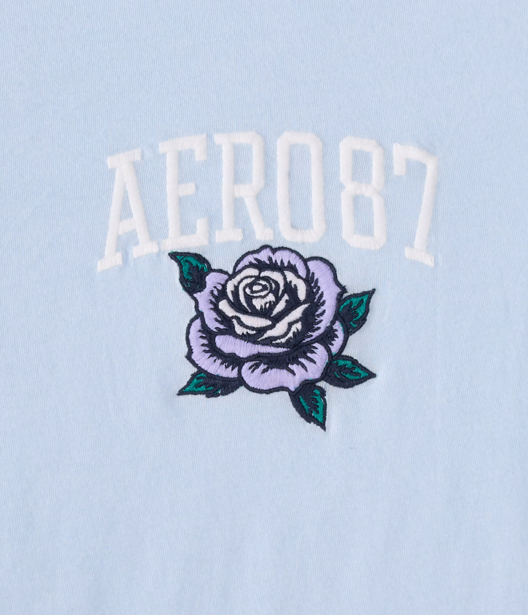 Aero87 Rose Graphic Tee blue haze