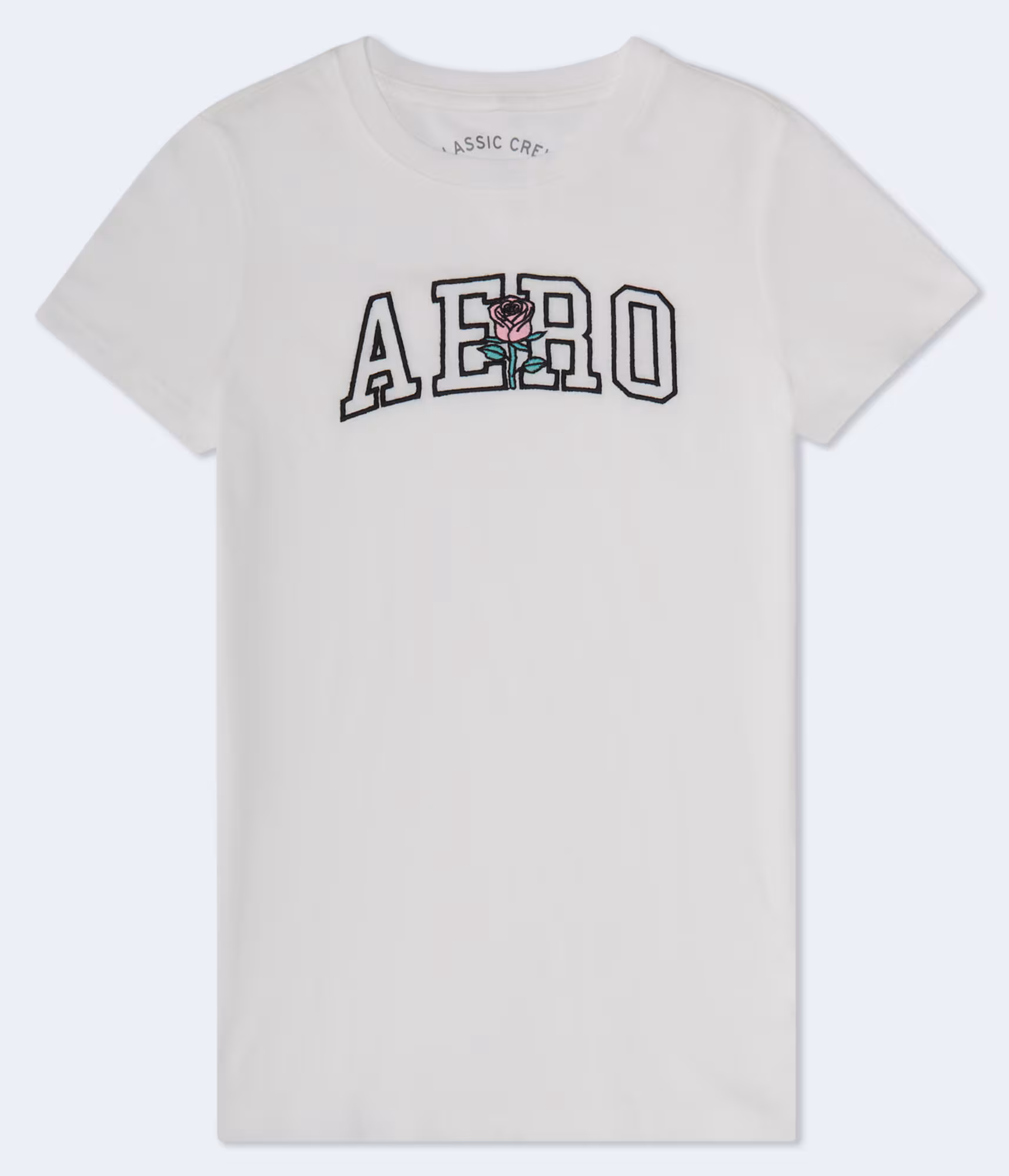 Aero Rose Logo Graphic Tee cream