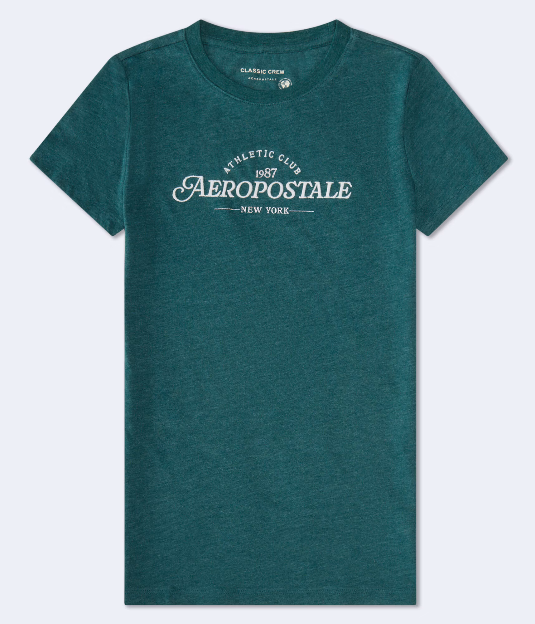 Aeropostale Athletic Club Glitter Graphic Tee aspen aura