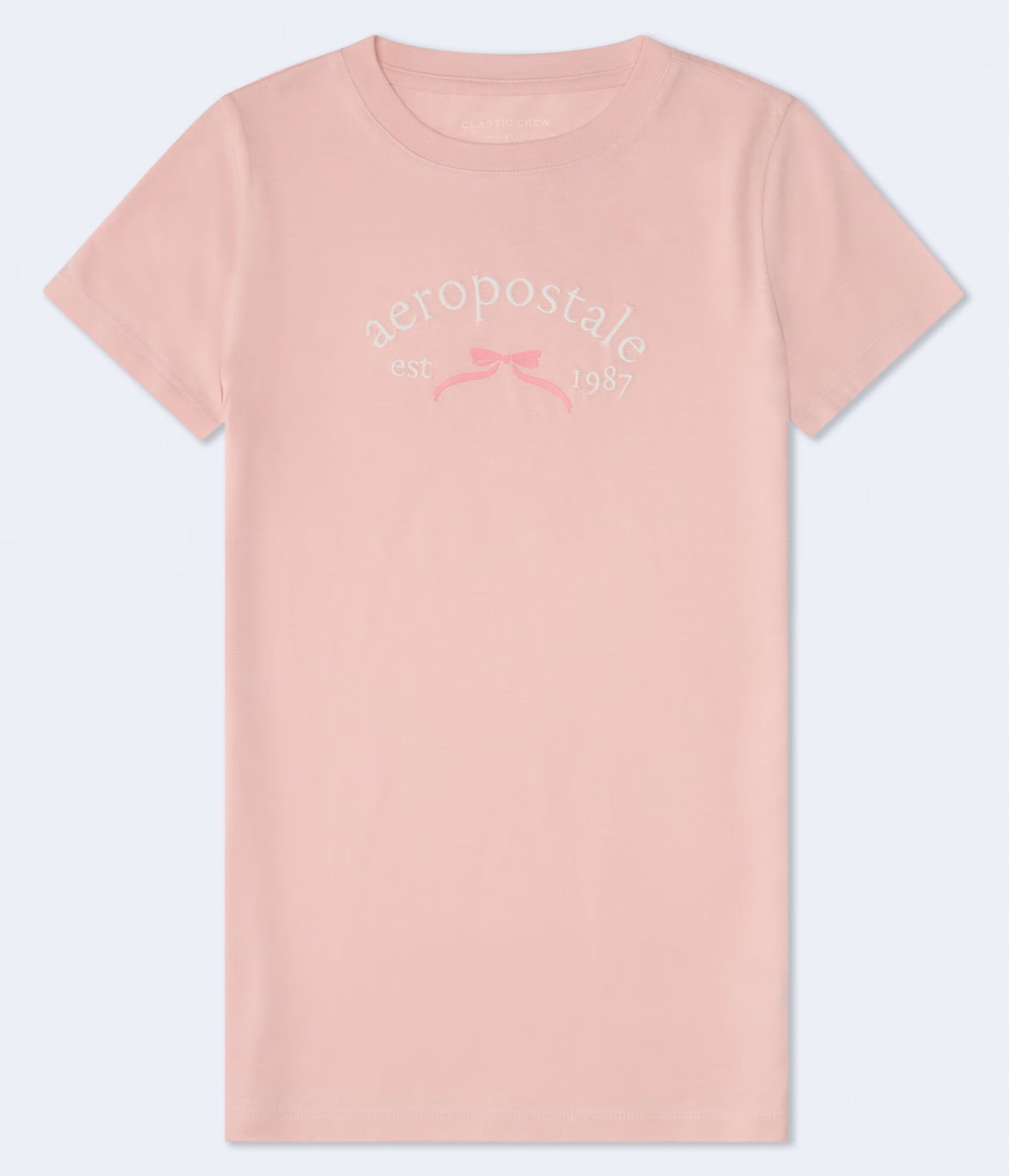 Aeropostale Bow Graphic Tee island guava
