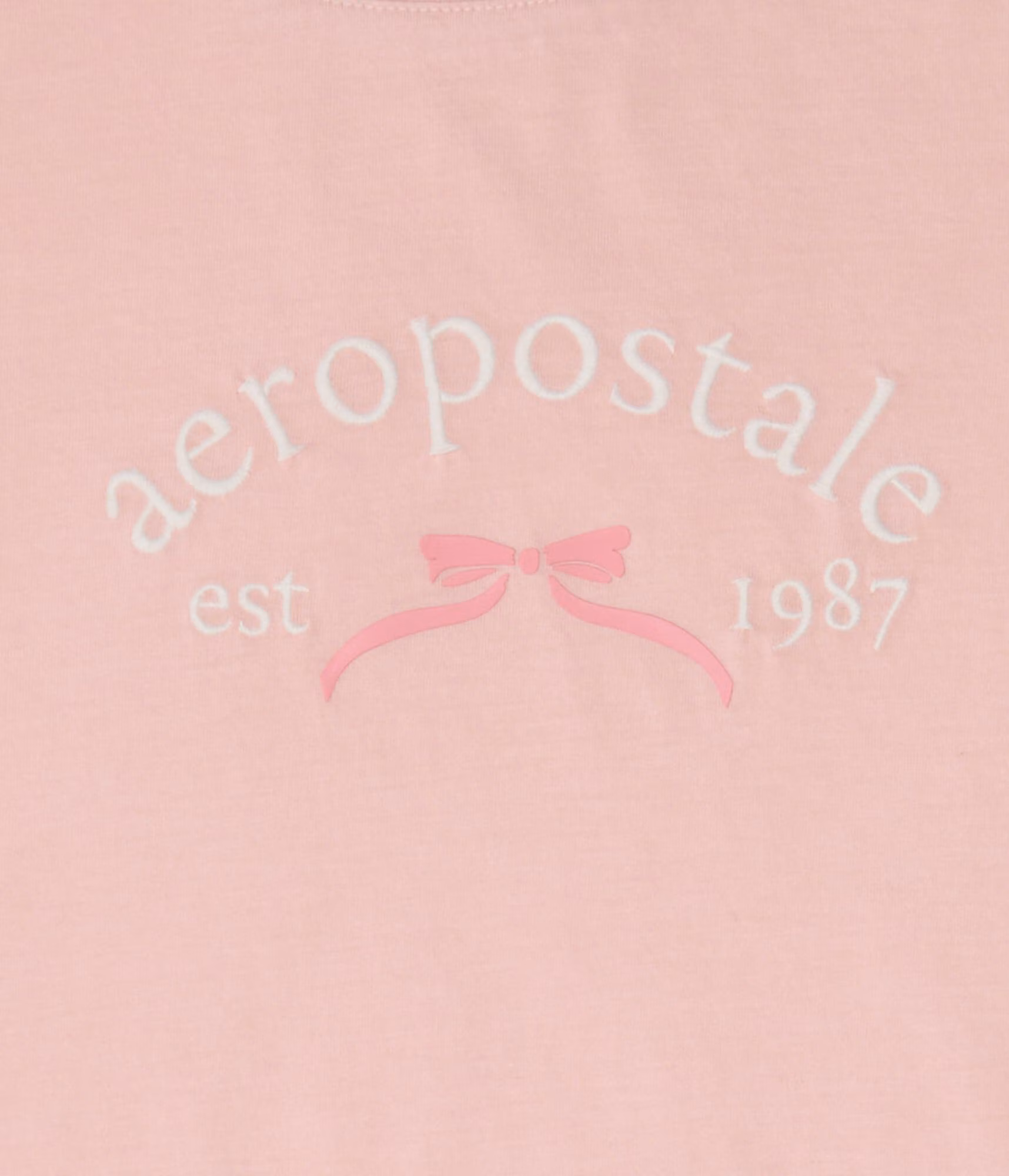 Aeropostale Bow Graphic Tee island guava