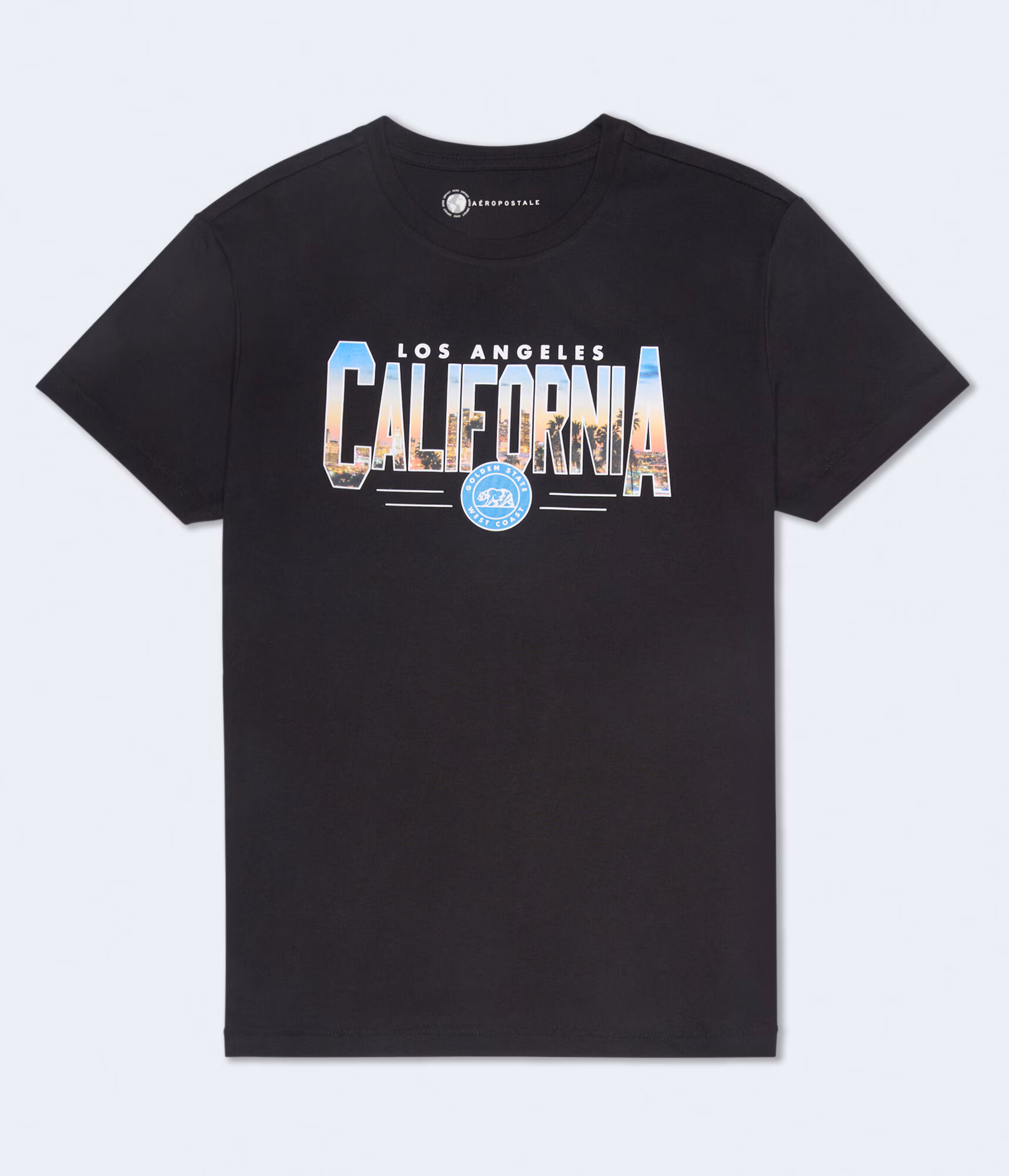 Los Angeles California Graphic Tee black fox