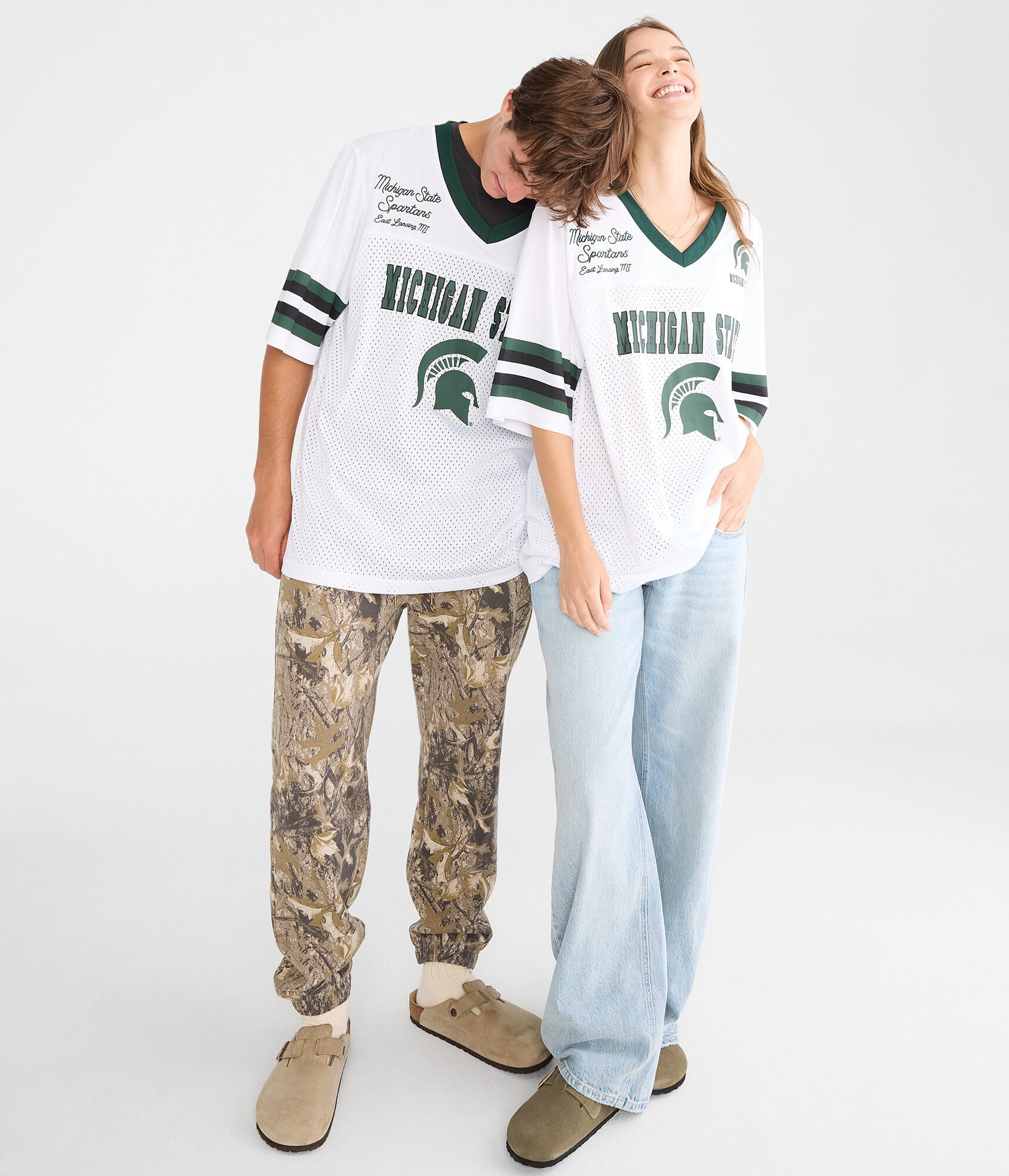 Michigan State Spartans Mesh Top white