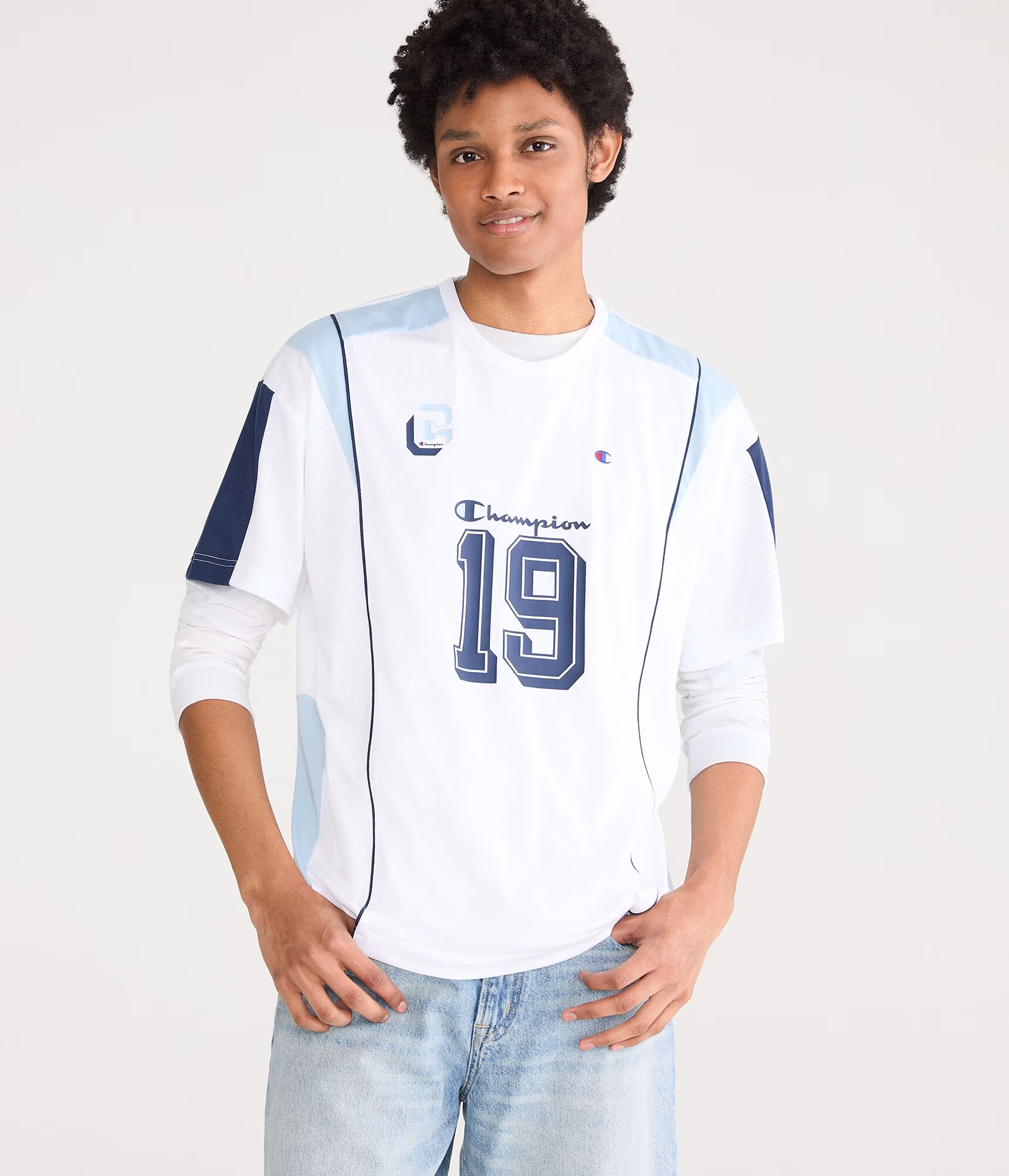 Champion 19 Mesh Graphic Tee grey