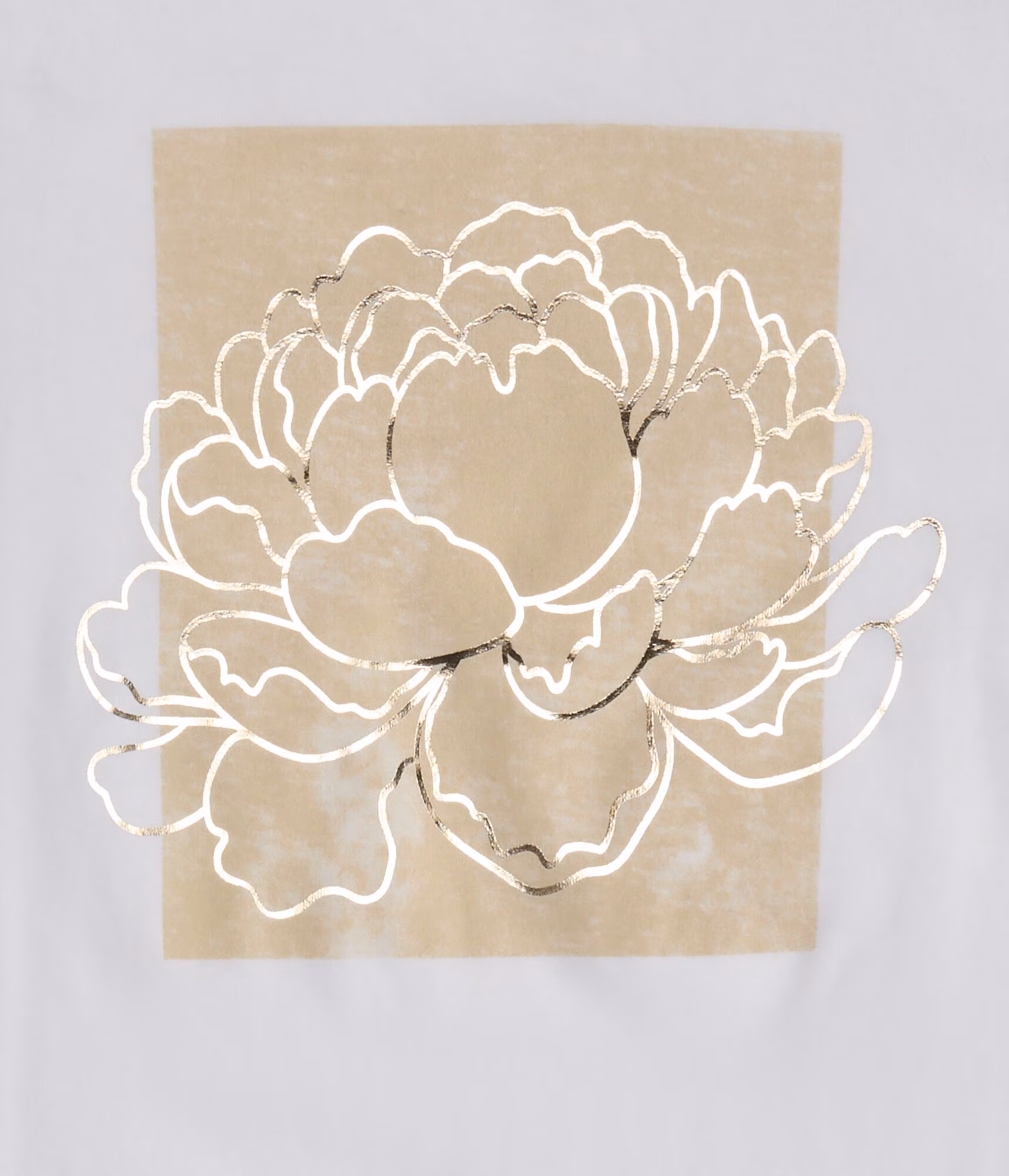 Floral Box Foil Graphic Tee bleach
