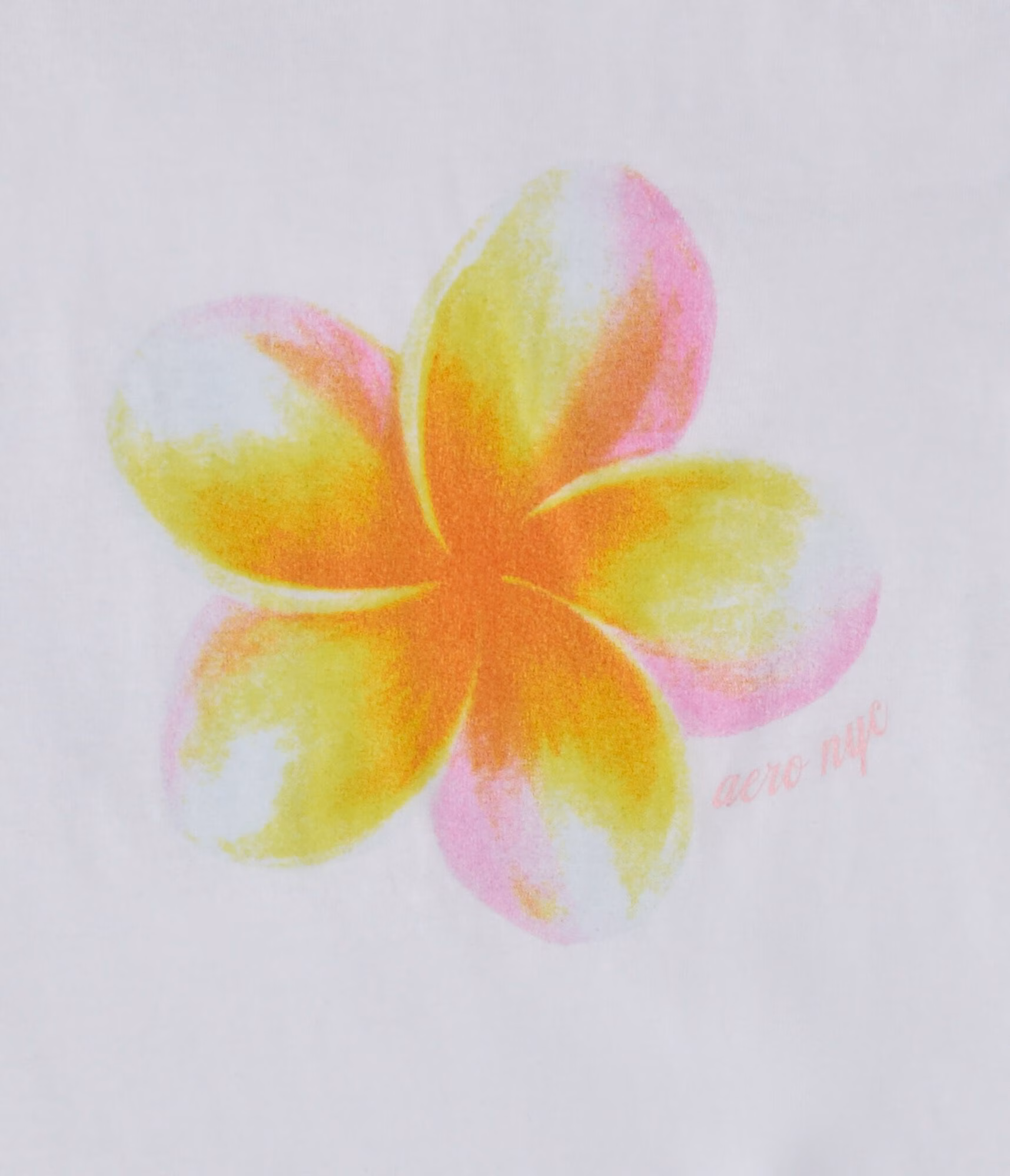 Tropical Flower Graphic Tee bleach